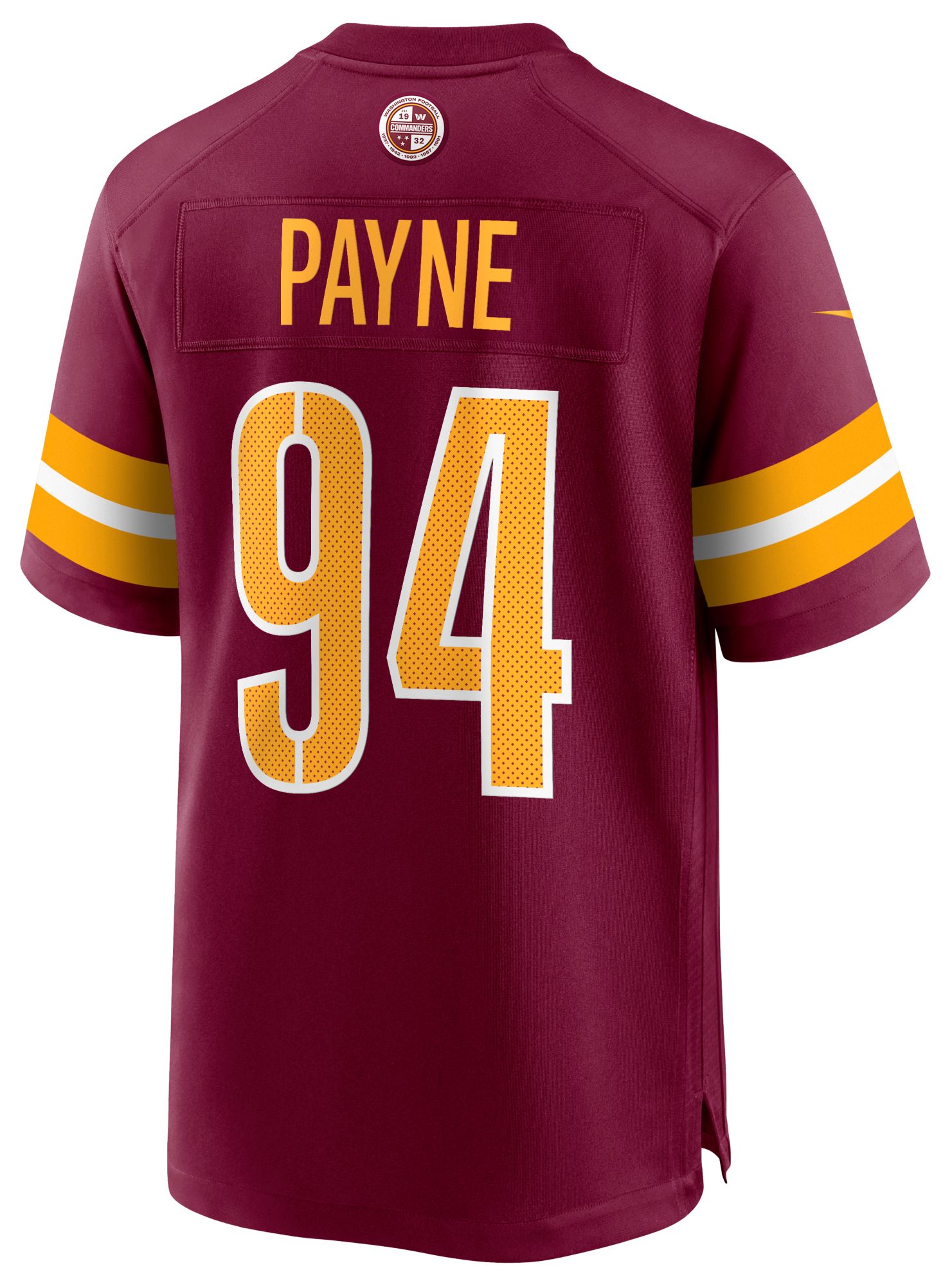 Nike Men's Washington Commanders Da'ron Payne #94 Team Red Game Jersey product image