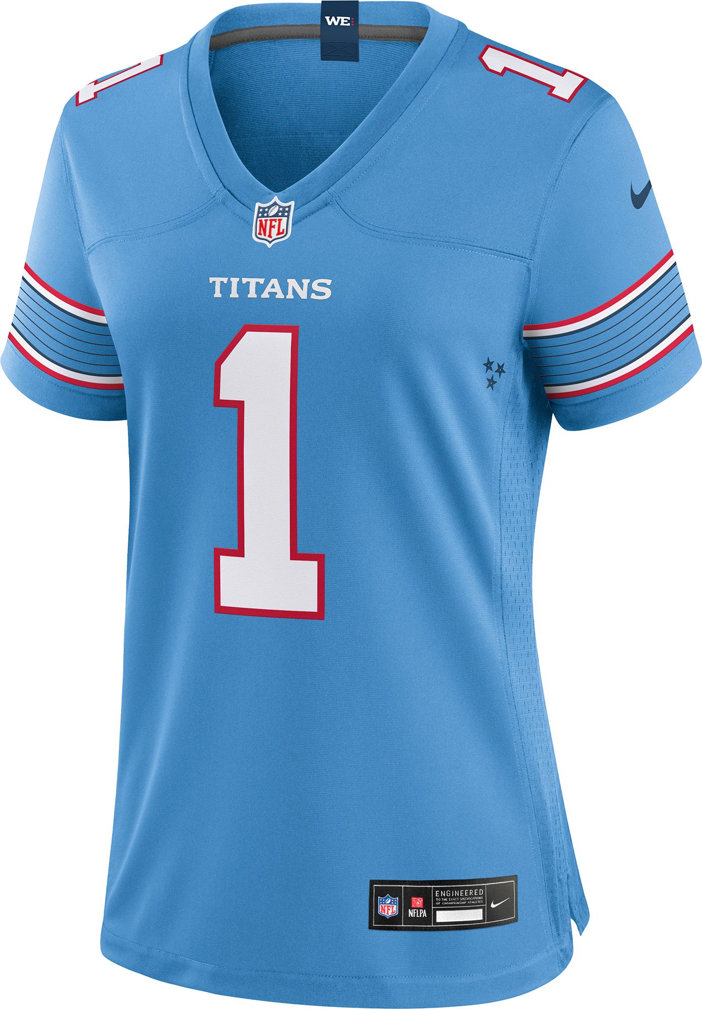 Nike Women's Tennessee Titans Cam Ward #1 Coast Blue Game Jersey product image