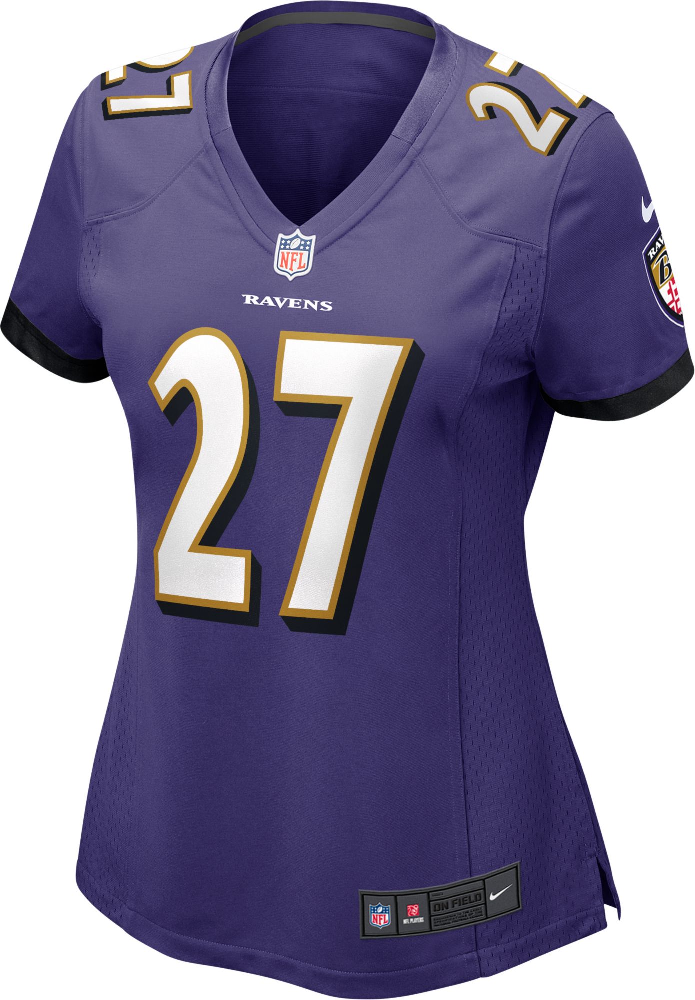 Nike Baltimore Ravens No27 J.K. Dobbins Olive Women's Stitched NFL Limited 2017 Salute To Service Jersey