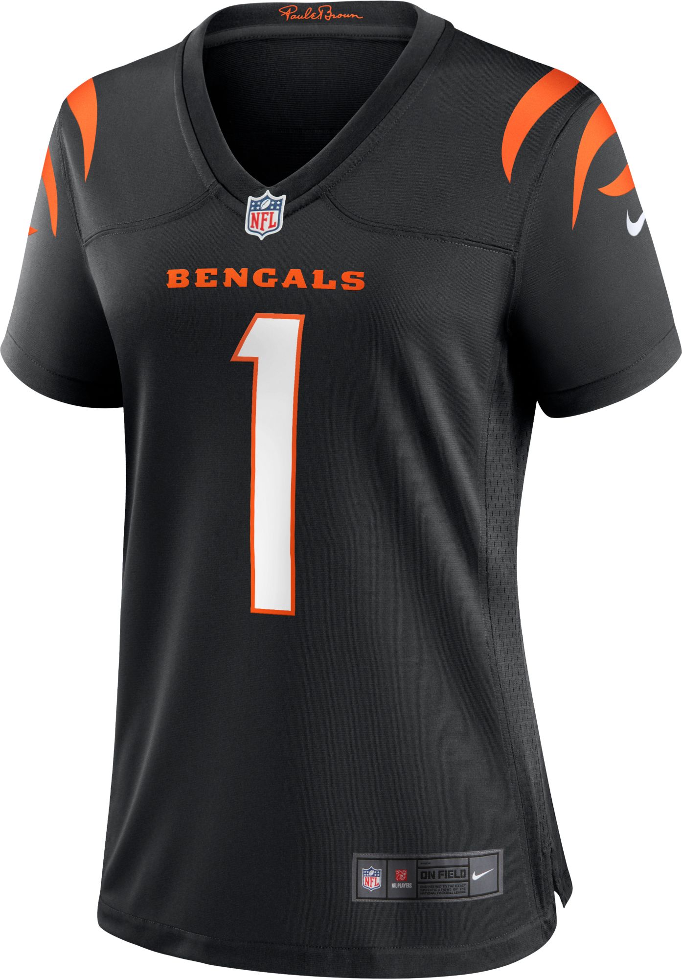Nike Women's Cincinnati Bengals Ja'Marr Chase #1 Black Game Jersey product image