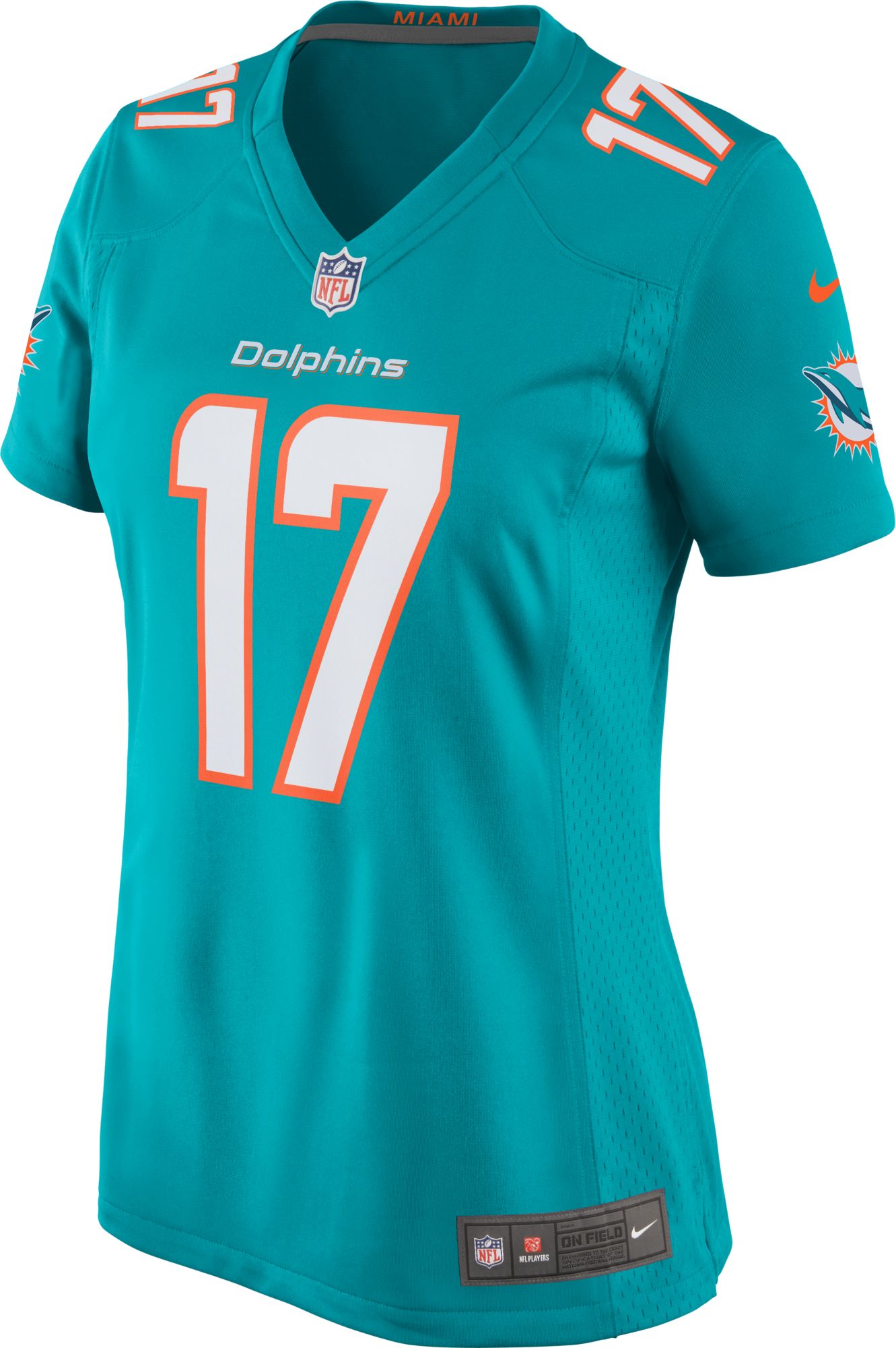 Nike Women's Miami Dolphins Jaylen Waddle #17 Aqua Game Jersey product image
