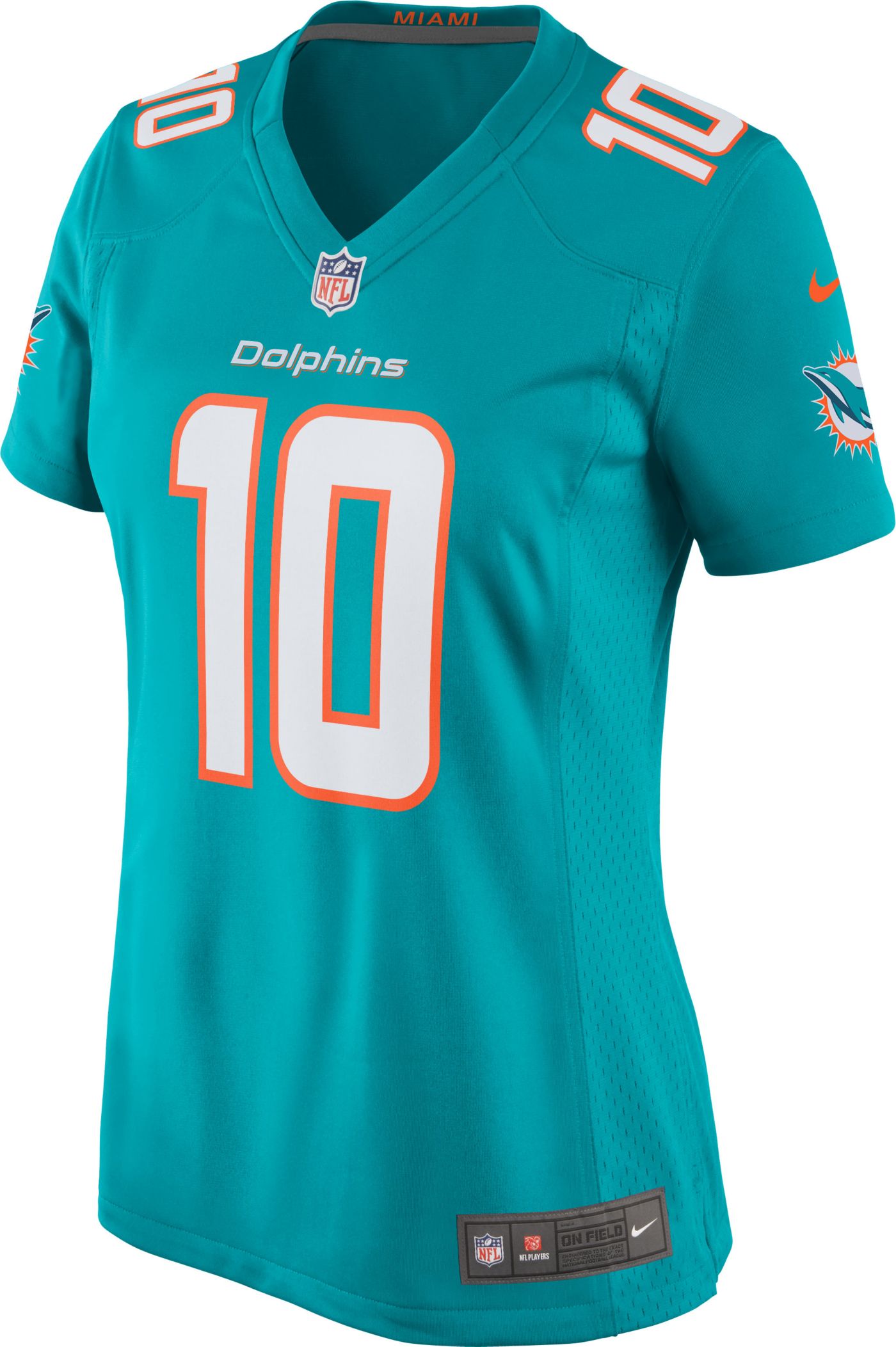 Nike Miami Dolphins Tyreek Hill #10 NFL On factory Field Jersey Youth Size L