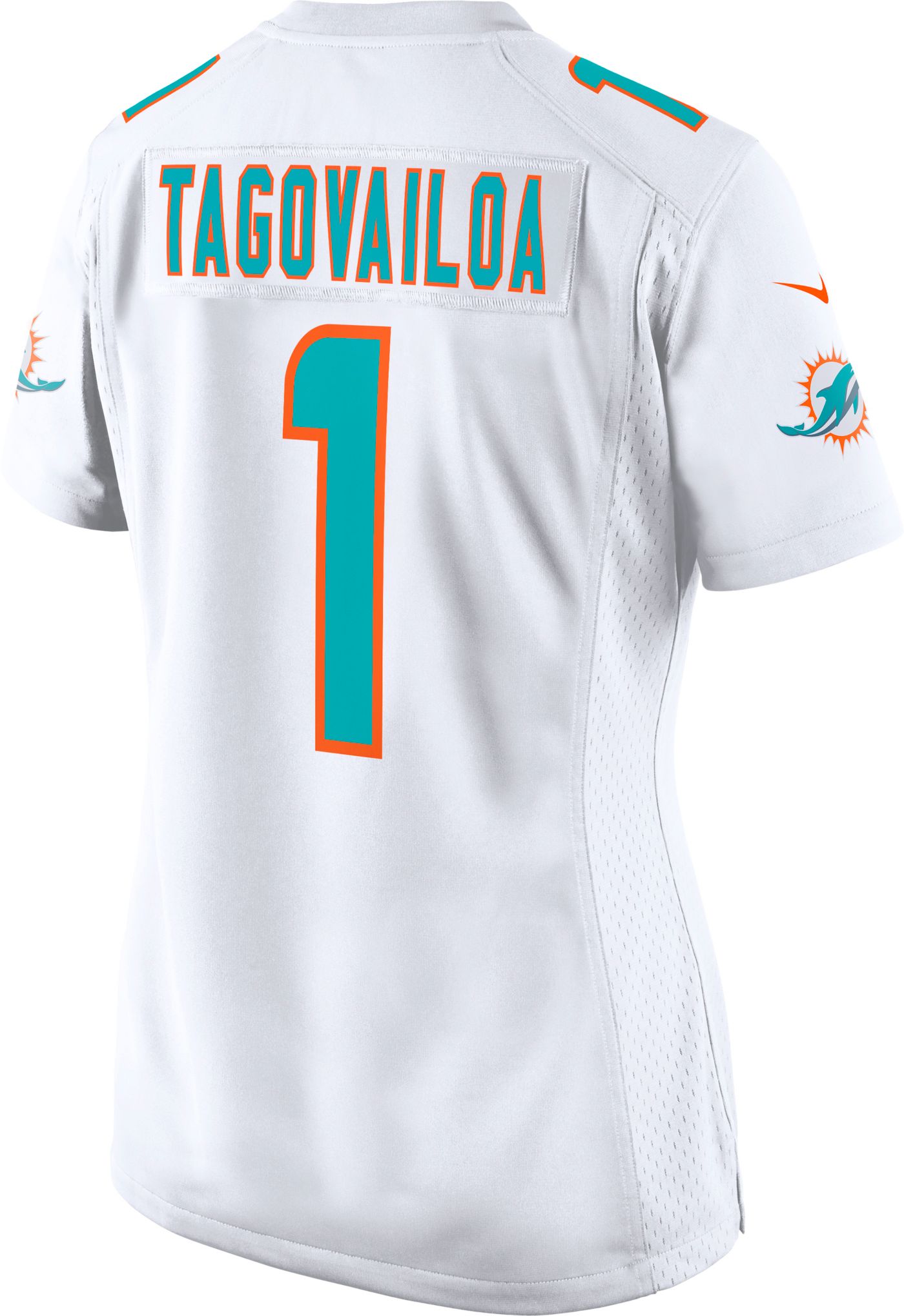 Nike Women s Miami Dolphins Tua Tagovailoa 1 White Game Jersey Dick s Sporting Goods