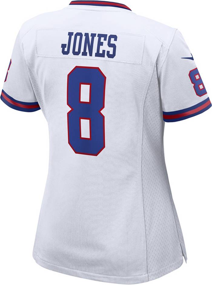 Nike Women's New York Giants Daniel Jones #8 White Game Jersey