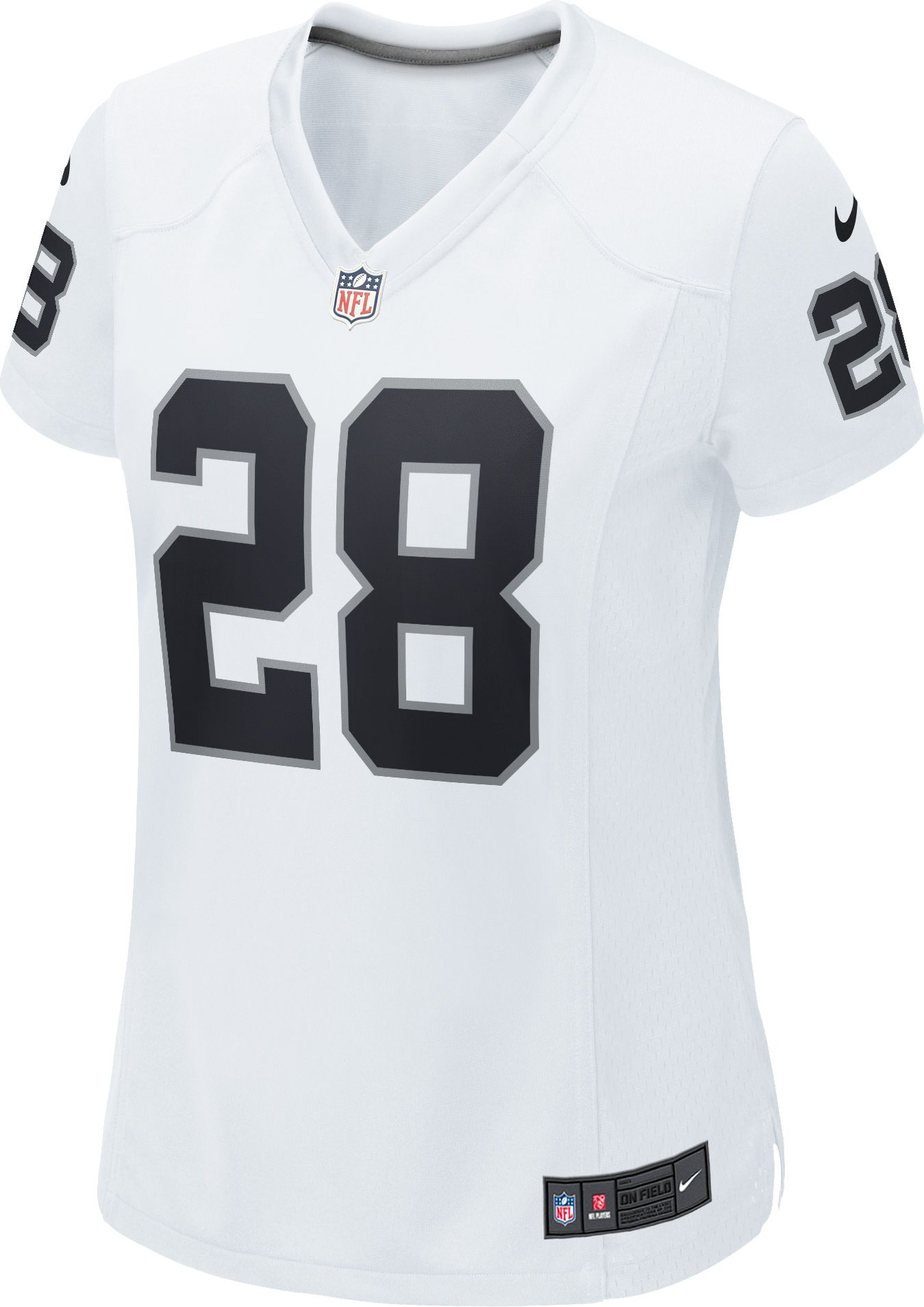Nike Women's Las Vegas Raiders Josh Jacobs #28 White Game Jersey product image