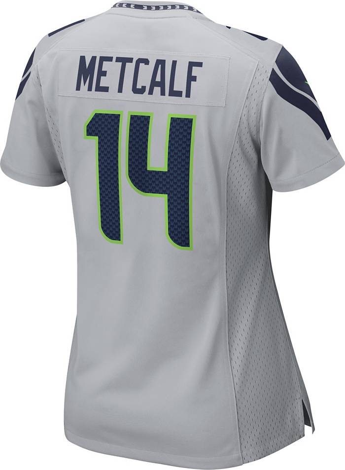 Youth Nike Dk Metcalf Gray Seattle Seahawks Inverted Team Game Jersey Size: Medium