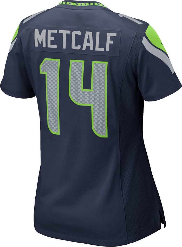 NFL Seattle Seahawks (DK Metcalf) Women's Game Football Jersey.