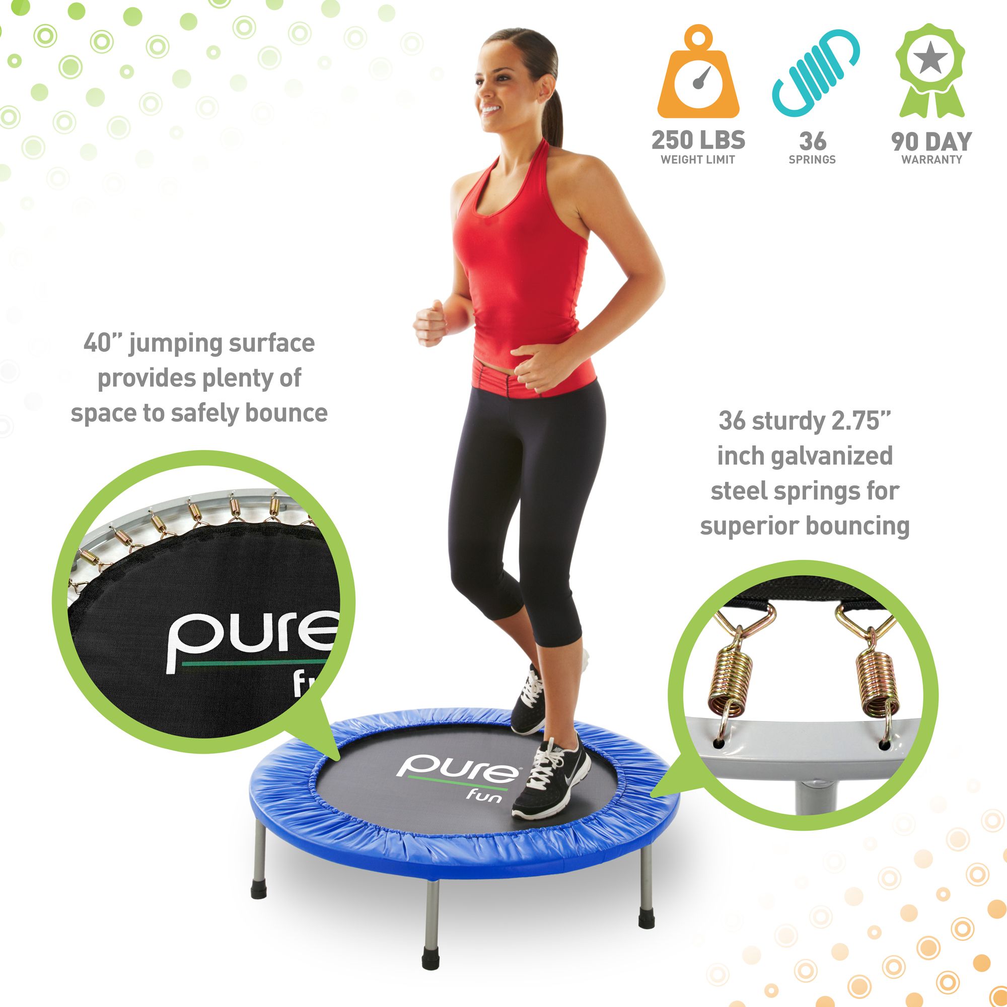 Pure Fun 40" Mini Rebounder Trampoline product image