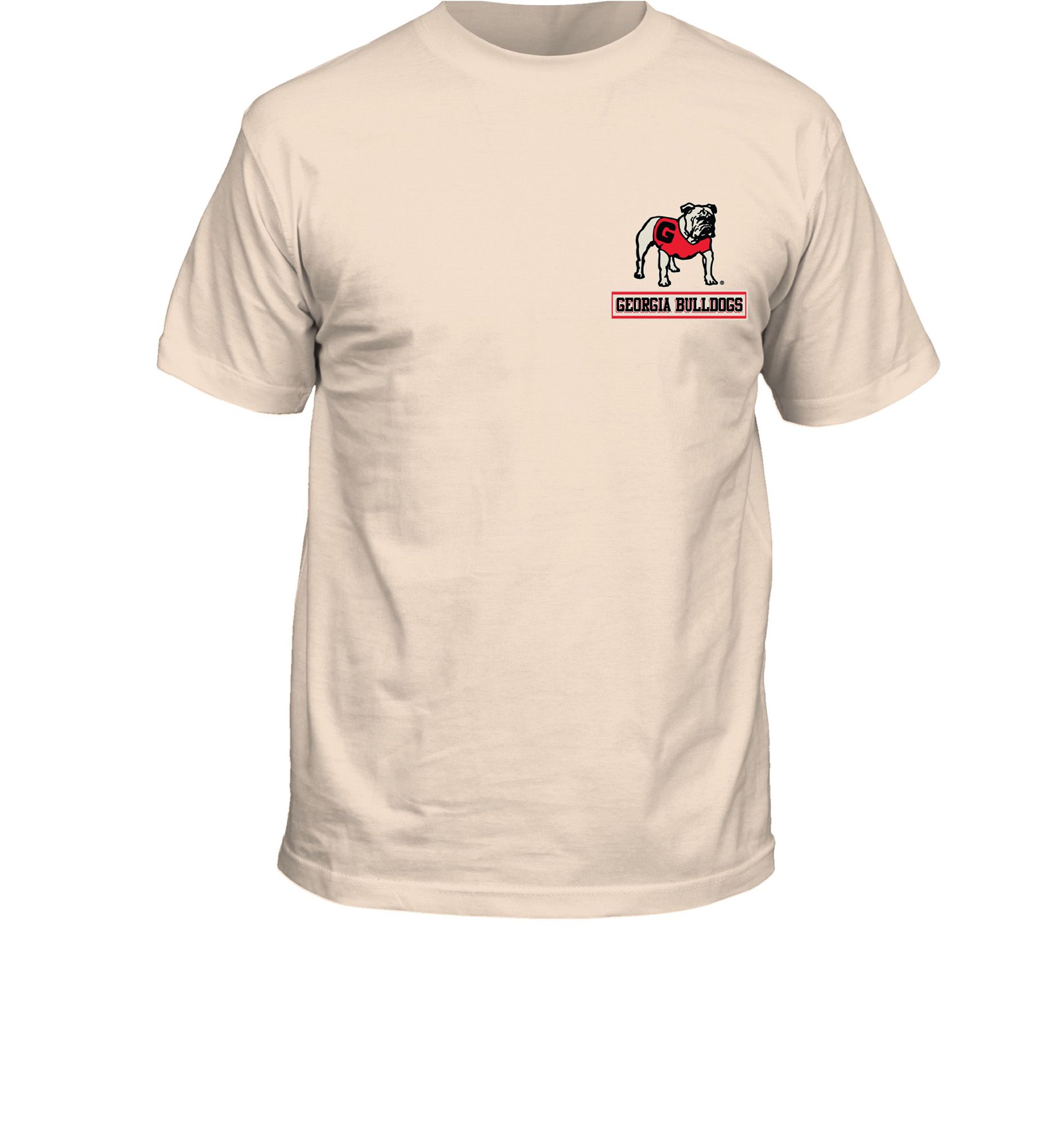 New World Graphics Men's Georgia Bulldogs Ivory Hairy Dog Baseball T-Shirt product image