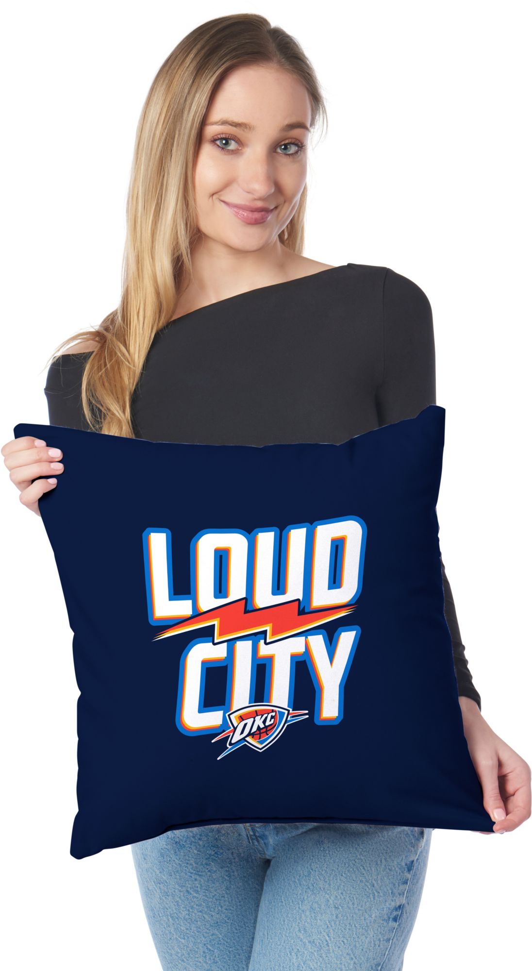TheNorthwest 2025 NBA Champions Oklahoma City Thunder Throw Pillow product image