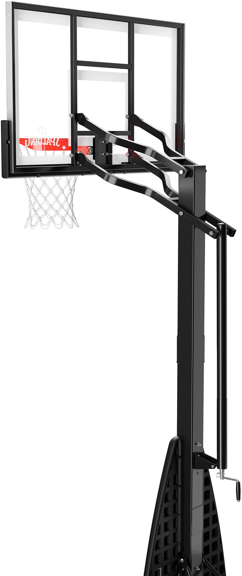 Spalding 54" Tempered Glass Screw Jack Portable Basketball Hoop product image