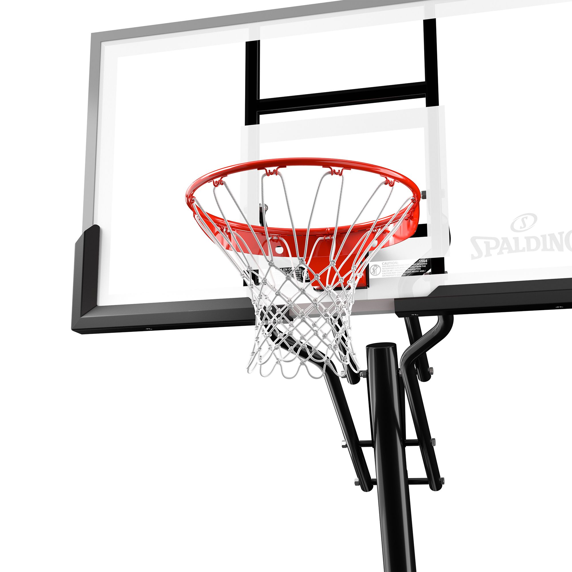 Spalding 54" Performance Acrylic Screw Jack Portable Basketball Hoop product image