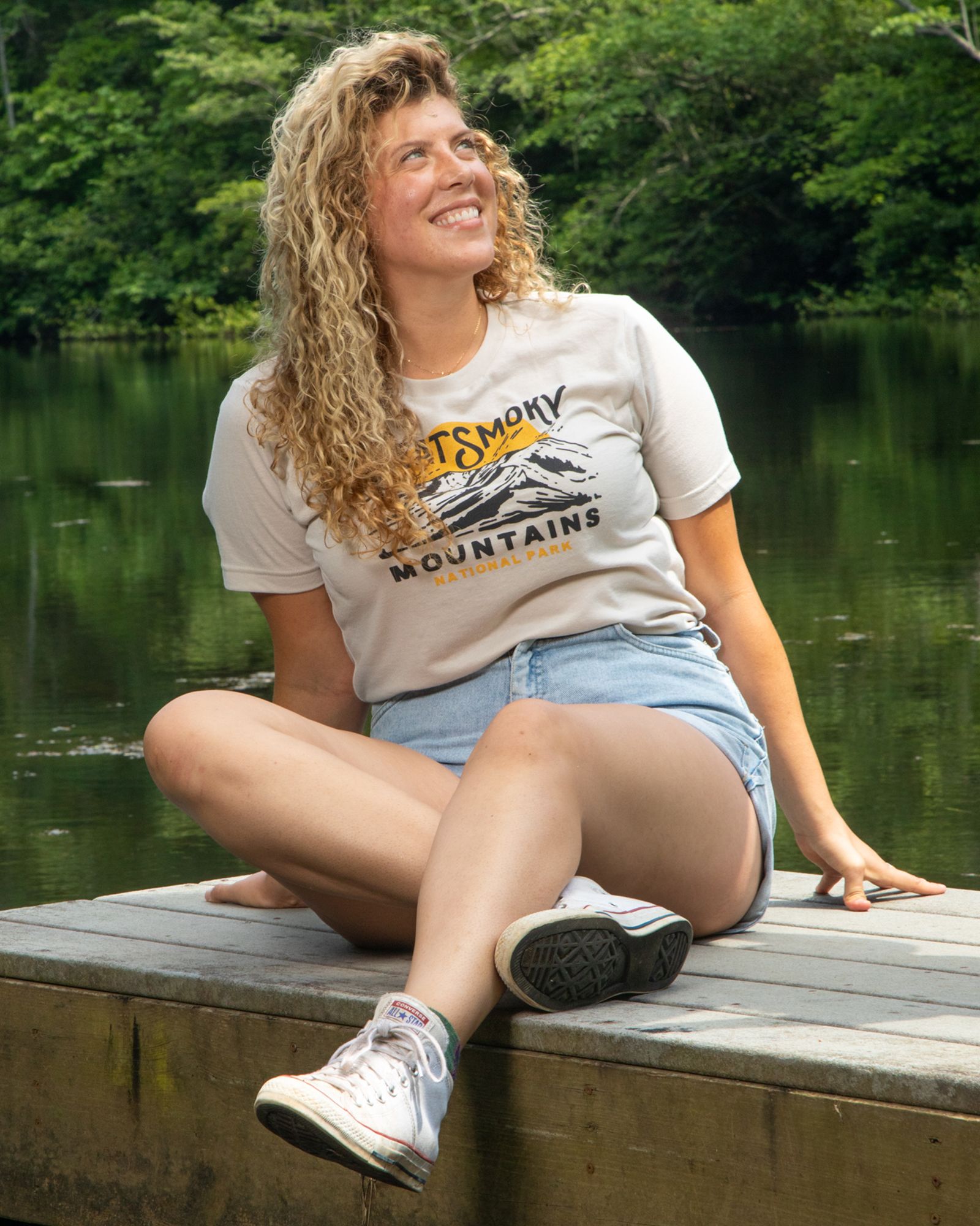 The Landmark Project Adult Smoky Mountain Sunrise Short Sleeve Graphic T-Shirt product image