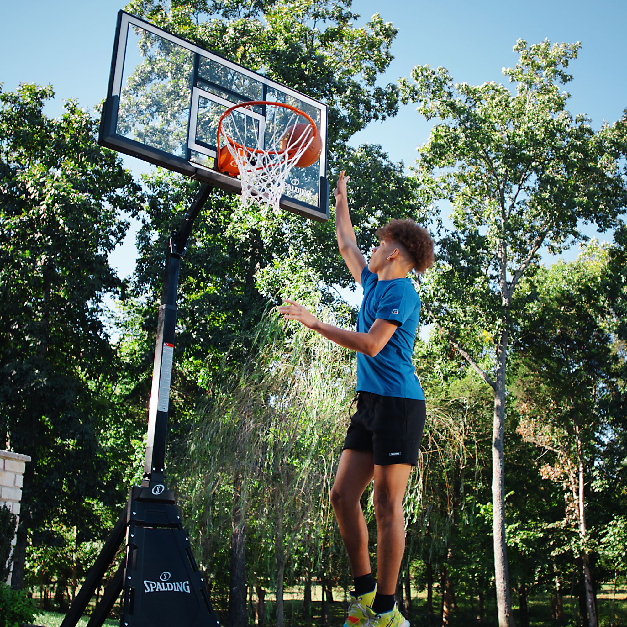 Spalding 54" Momentous EZ Assembly H-Frame Portable Basketball Hoop product image