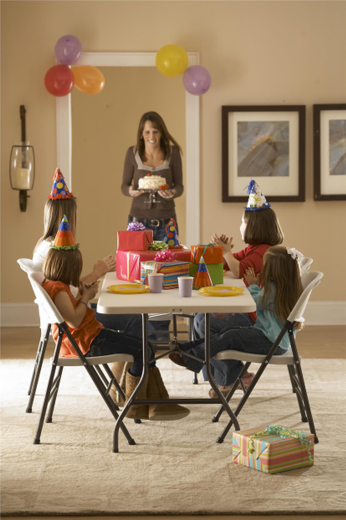 COSCO 6' Fold-in-Half Banquet Table with Handle product image