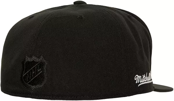 Mitchell & Ness Adult Tampa Bay Lightning Patch Black Fitted Hat