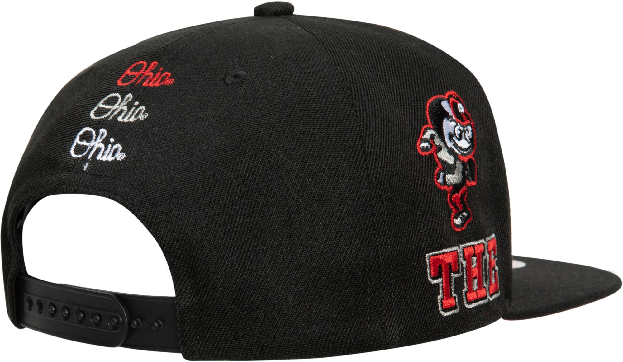 Mitchell & Ness Men's Ohio State Buckeyes Black Champ City Adjustable Snapback Hat product image