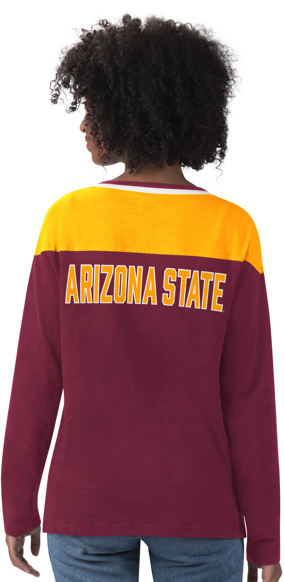 G-III For Her Women's Arizona State Sun Devils Maroon Direct Snap Long Sleeve T-Shirt product image