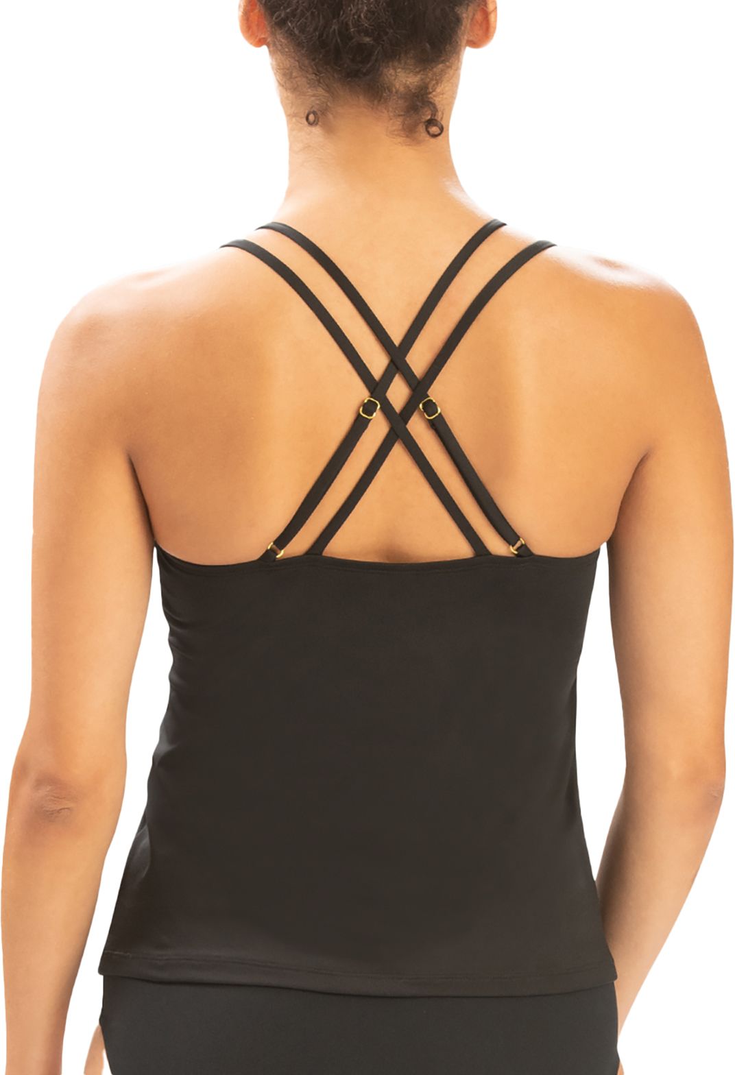 Dolfin Women's Solid Scoop Neck Tankini Swim Top product image