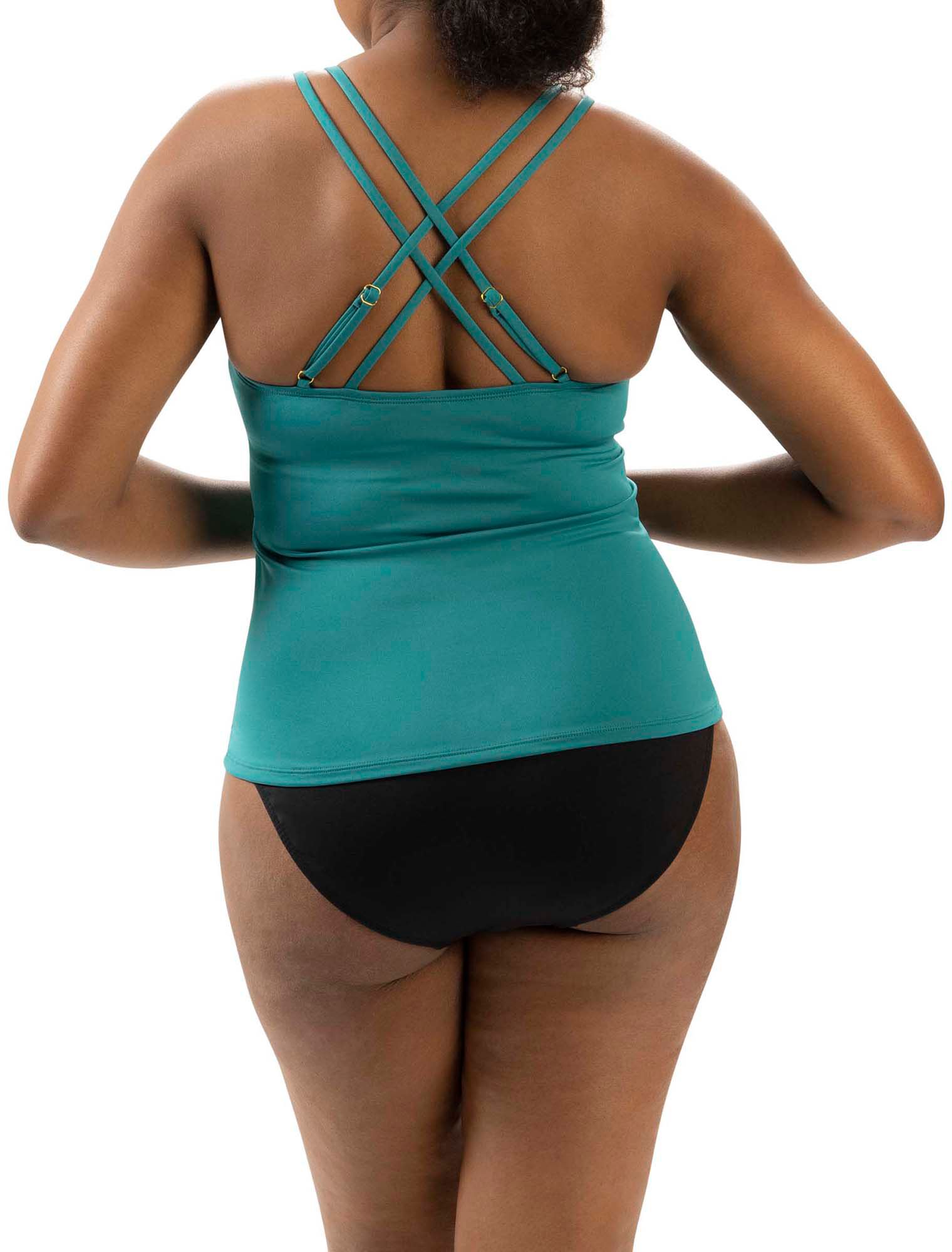 Dolfin Women's Scoop Neck Solid Tankini Swim Top product image