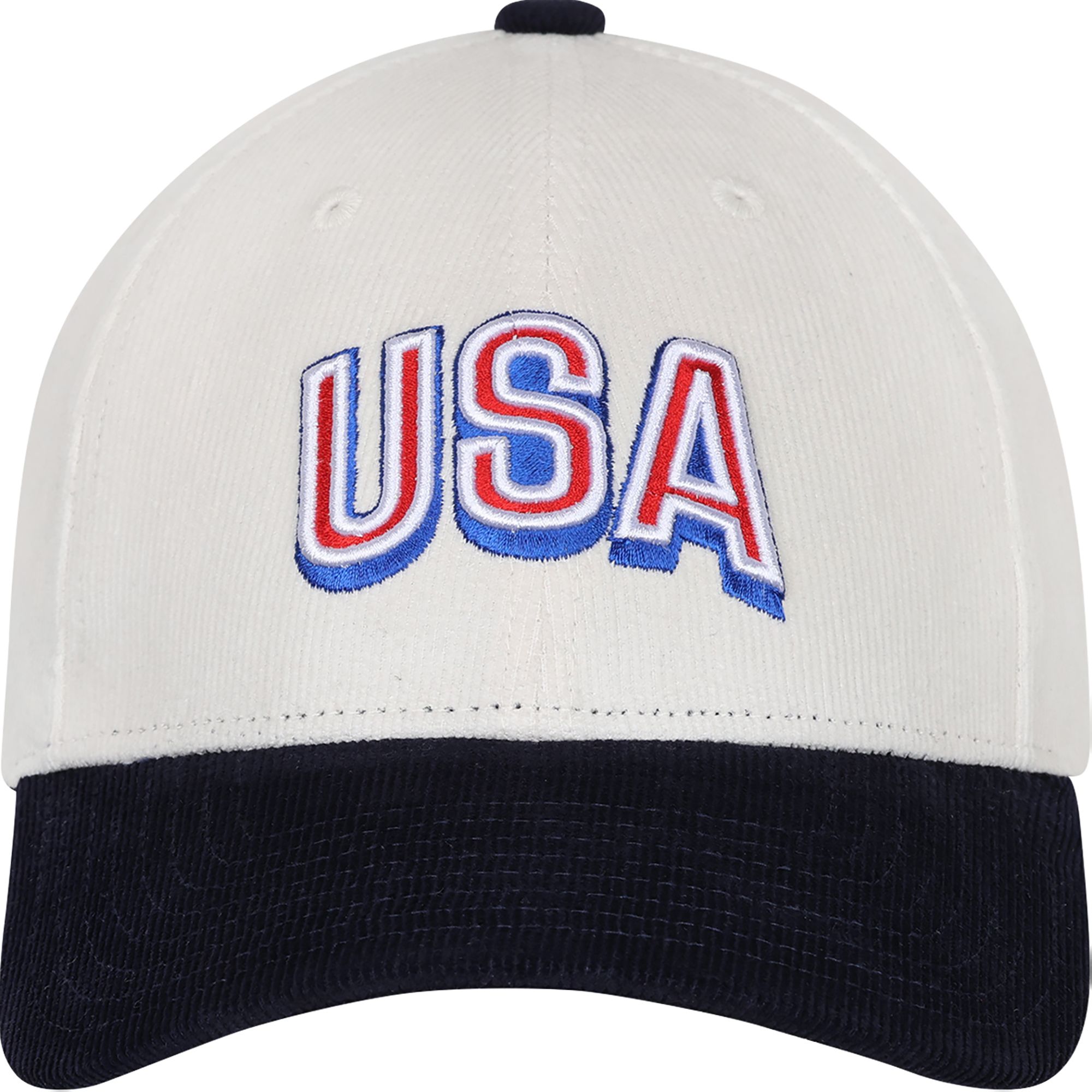 Outerstuff Adult USMNT 2026 Off White Structured Adjustable Hat product image