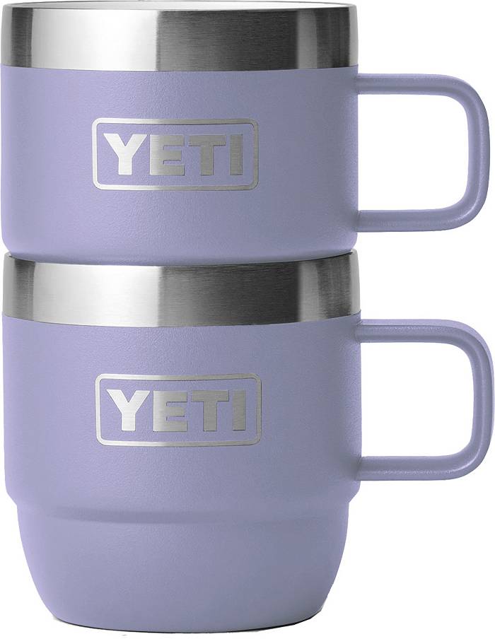 YETI Rambler 6 oz Stackable Mug, Stainless Steel, Vacuum Insulated  Espresso/Coffee Mug, 2 Pack, Seafoam