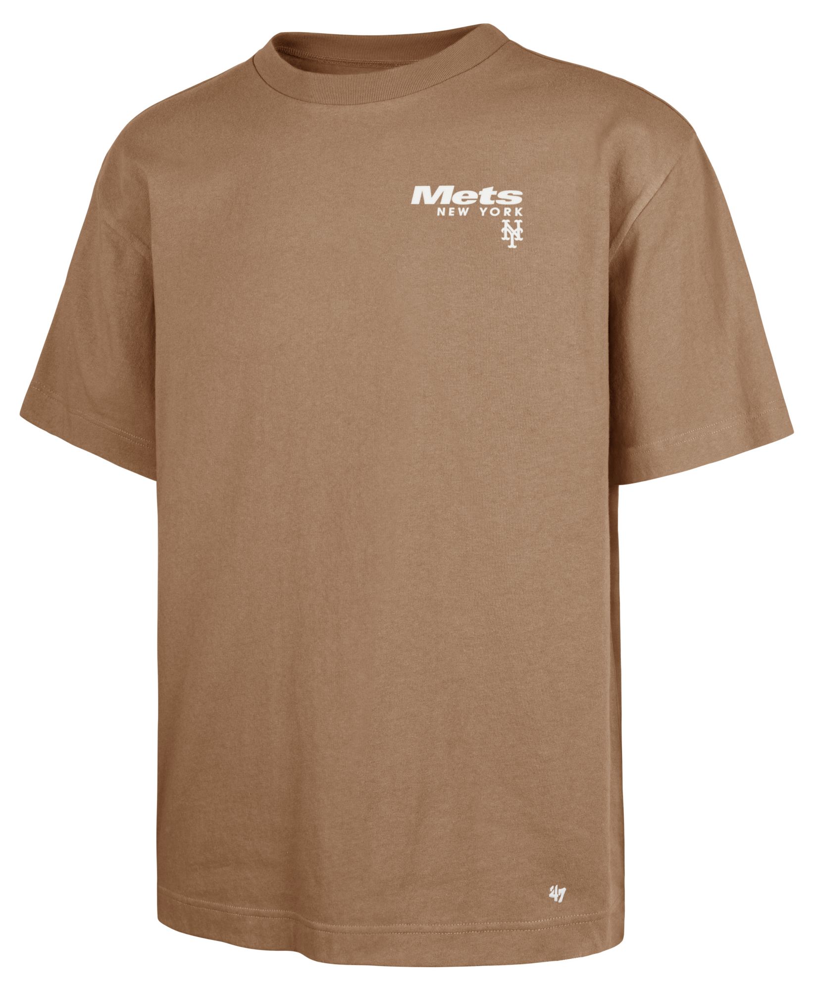 '47 Men's New York Mets Tan Lateral Foundation T-Shirt product image