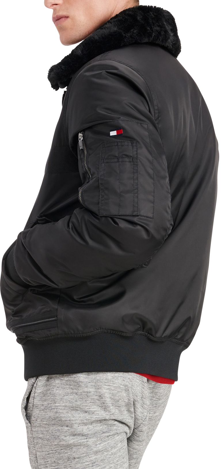 Tommy Hilfiger Men's Philadelphia Eagles Aviator Black Full-Zip Jacket product image