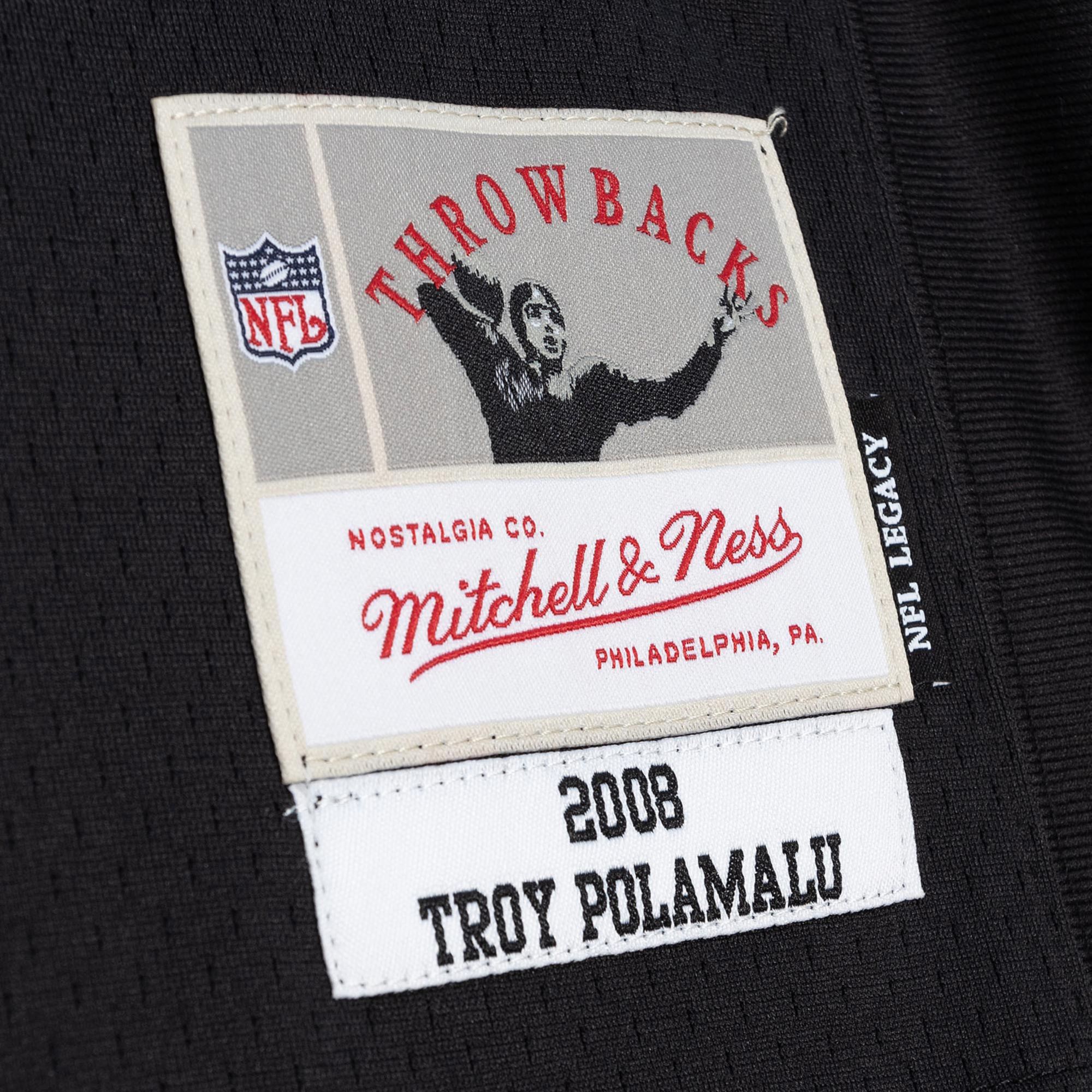 Mitchell & Ness Men's Pittsburgh Steelers Troy Polamalu #43 2008 Throwback Jersey product image