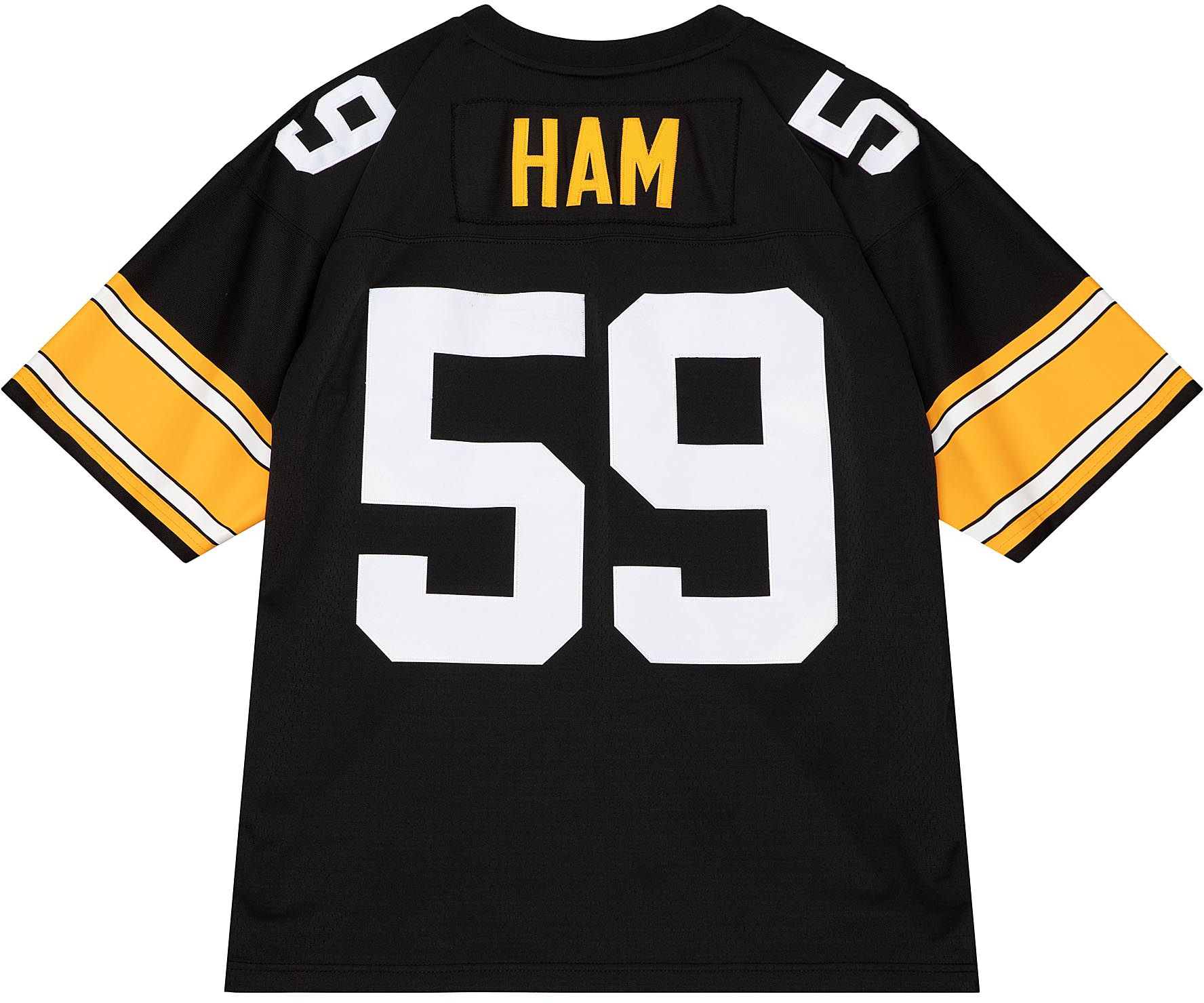 Mitchell & Ness Men's Pittsburgh Steelers Jack Ham #59 1976 Black Throwback Jersey product image