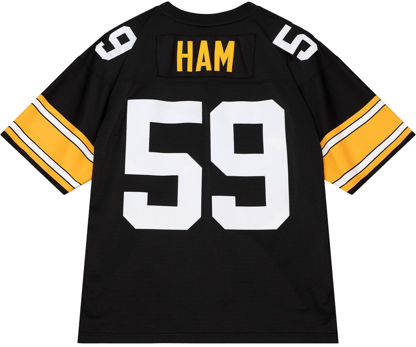 Mitchell Ness Men s Pittsburgh Steelers Jack Ham 59 1976 Black Throwback Jersey Dick s Sporting Goods