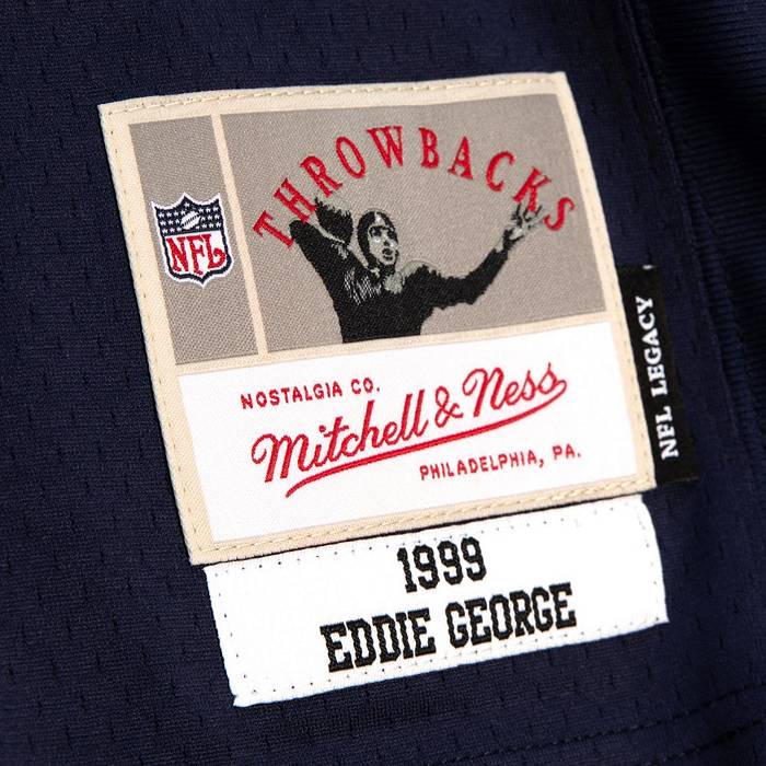 Mitchell & Ness Eddie George White Tennessee Oilers Legacy Replica