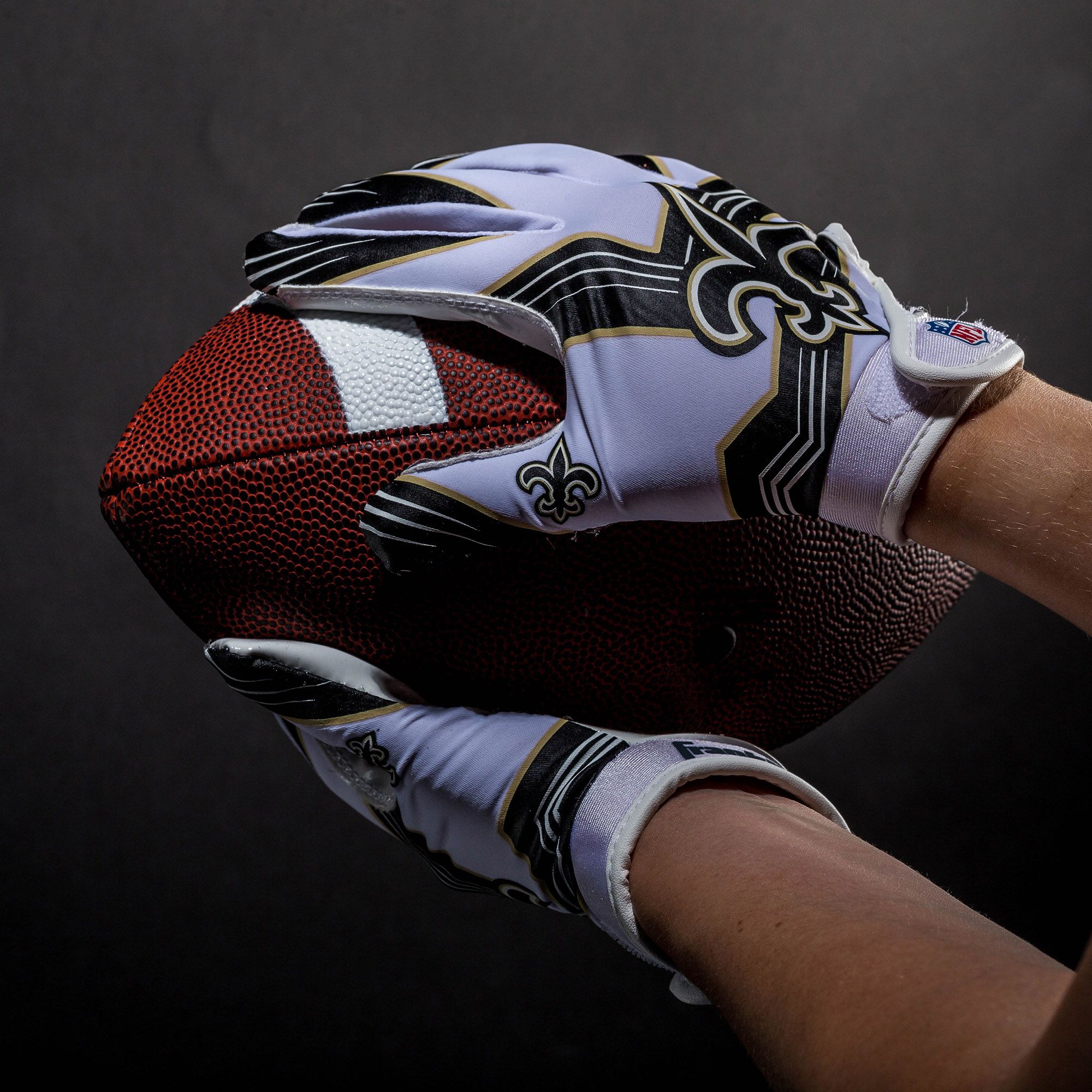 Franklin New Orleans Saints Youth Receiver Gloves product image