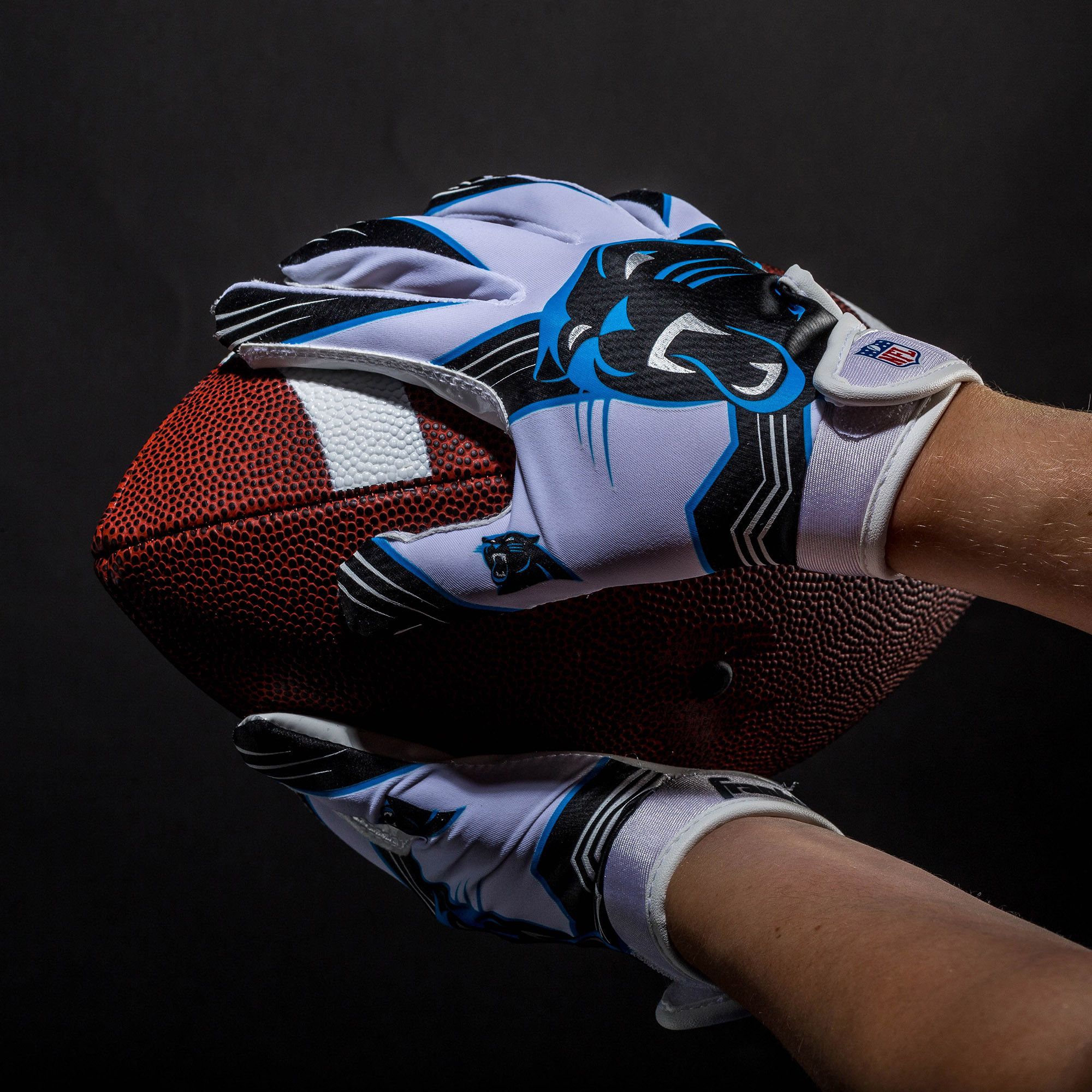 Panthers football clearance gloves