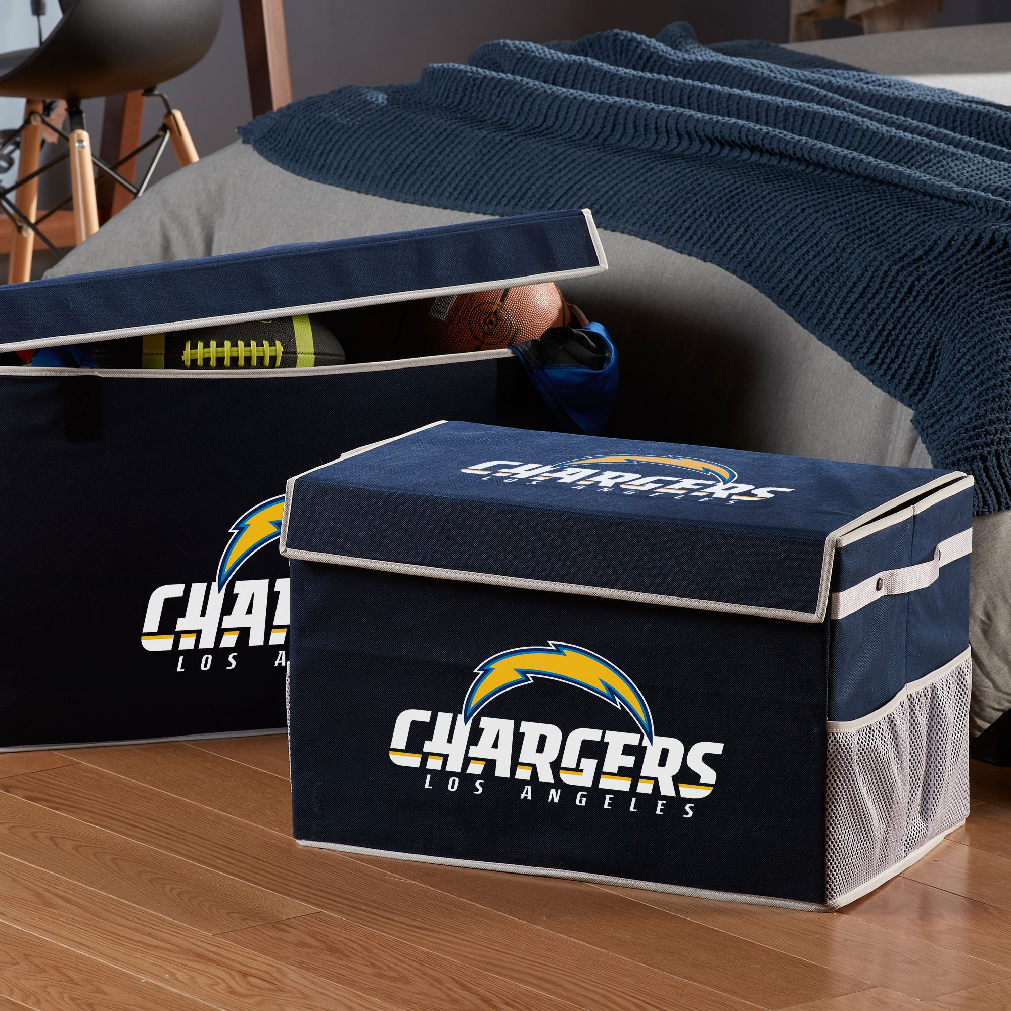 Franklin Los Angeles Chargers Footlocker Bin