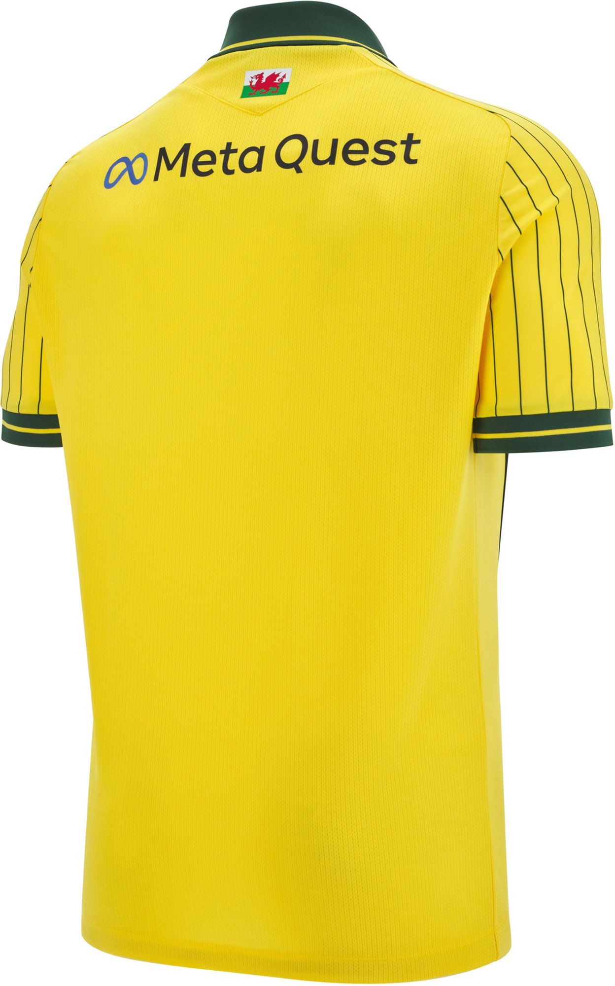 Macron Adult Wrexham 2025 Yellow Away Authentic Jersey product image