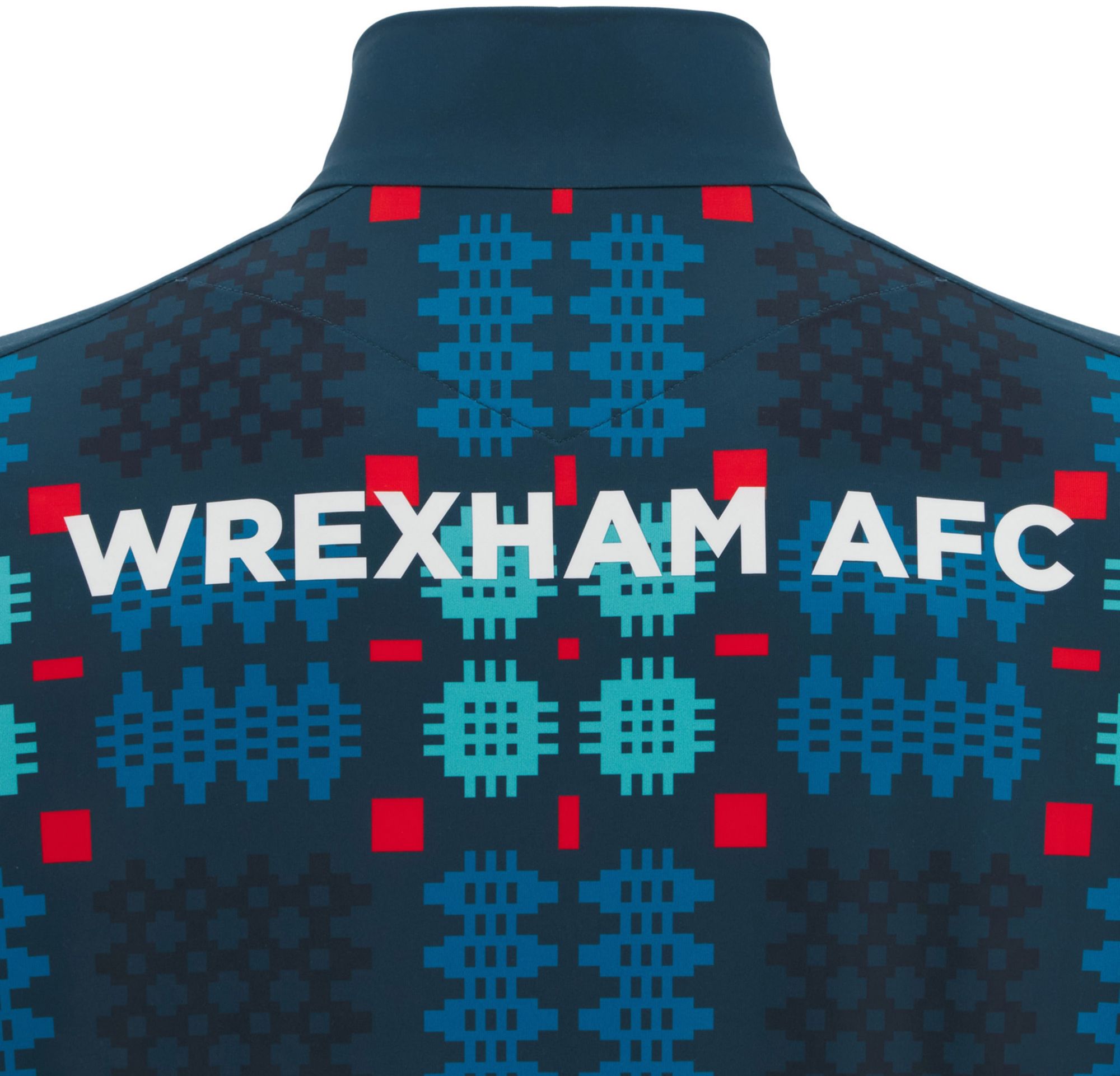 Macron Youth Wrexham 2025 Green Warmup Quarter-Zip Pullover product image