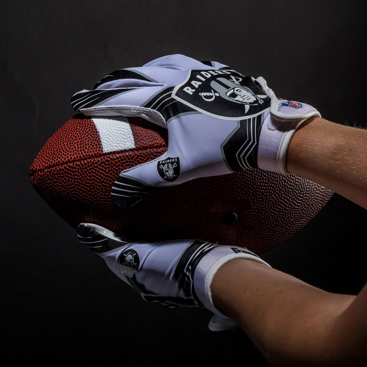 Raiders football gloves youth on sale