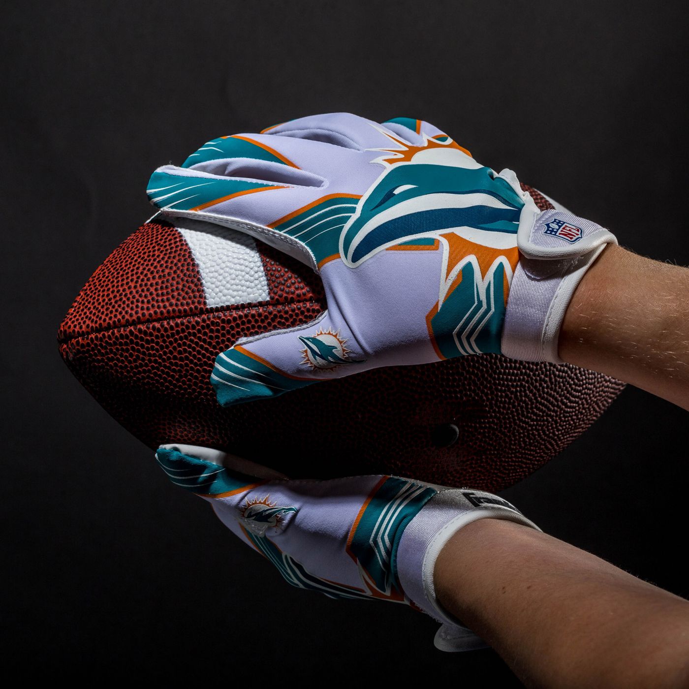 Dolphin football gloves online