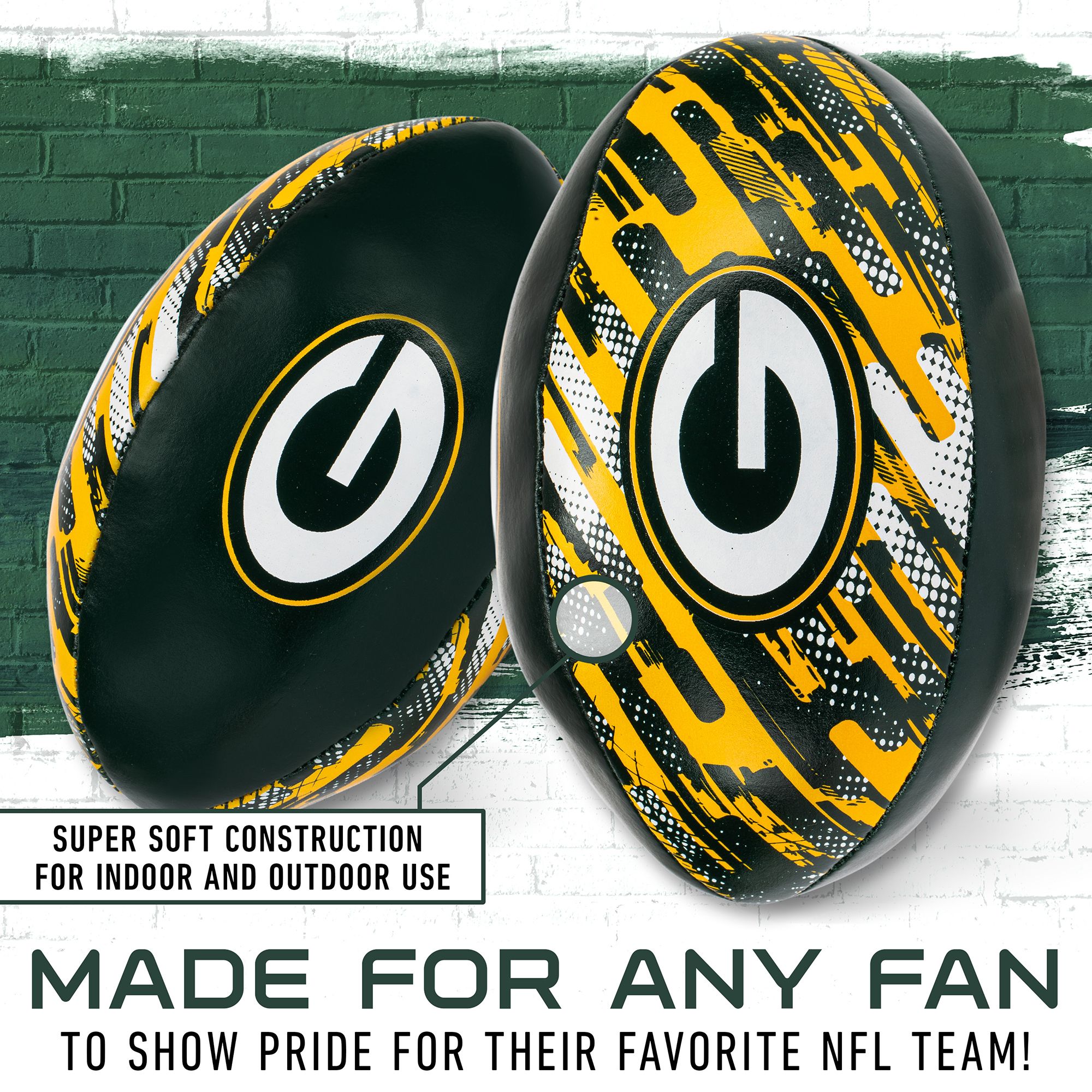 Franklin Green Bay Packers 4'' 2-Pack Softee product image