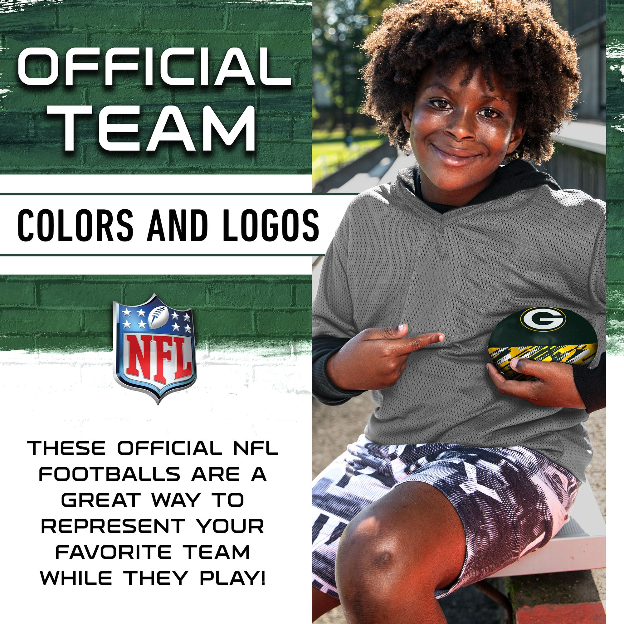 Franklin Green Bay Packers 4'' 2-Pack Softee product image