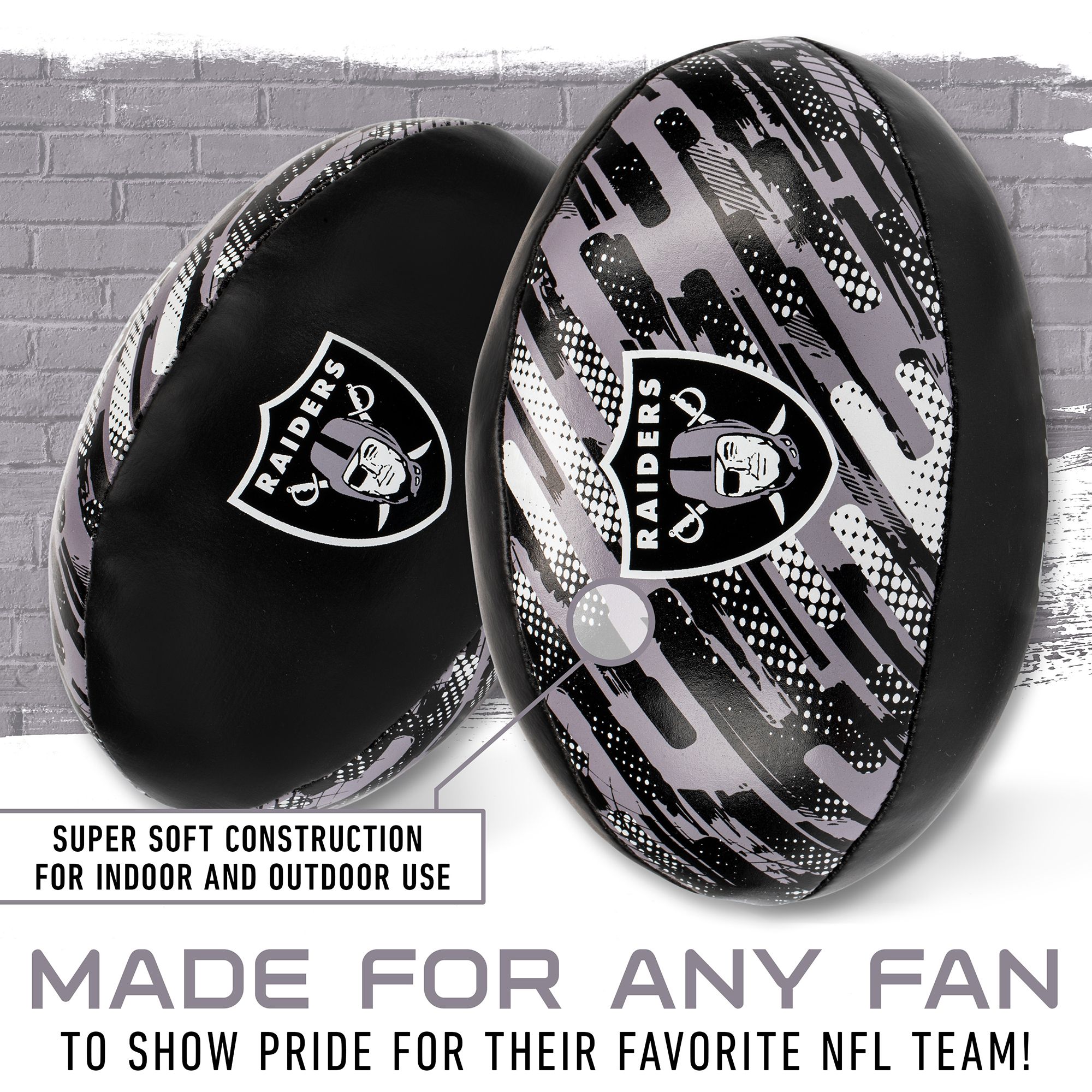 Franklin Las Vegas Raiders 4'' 2-Pack Softee product image