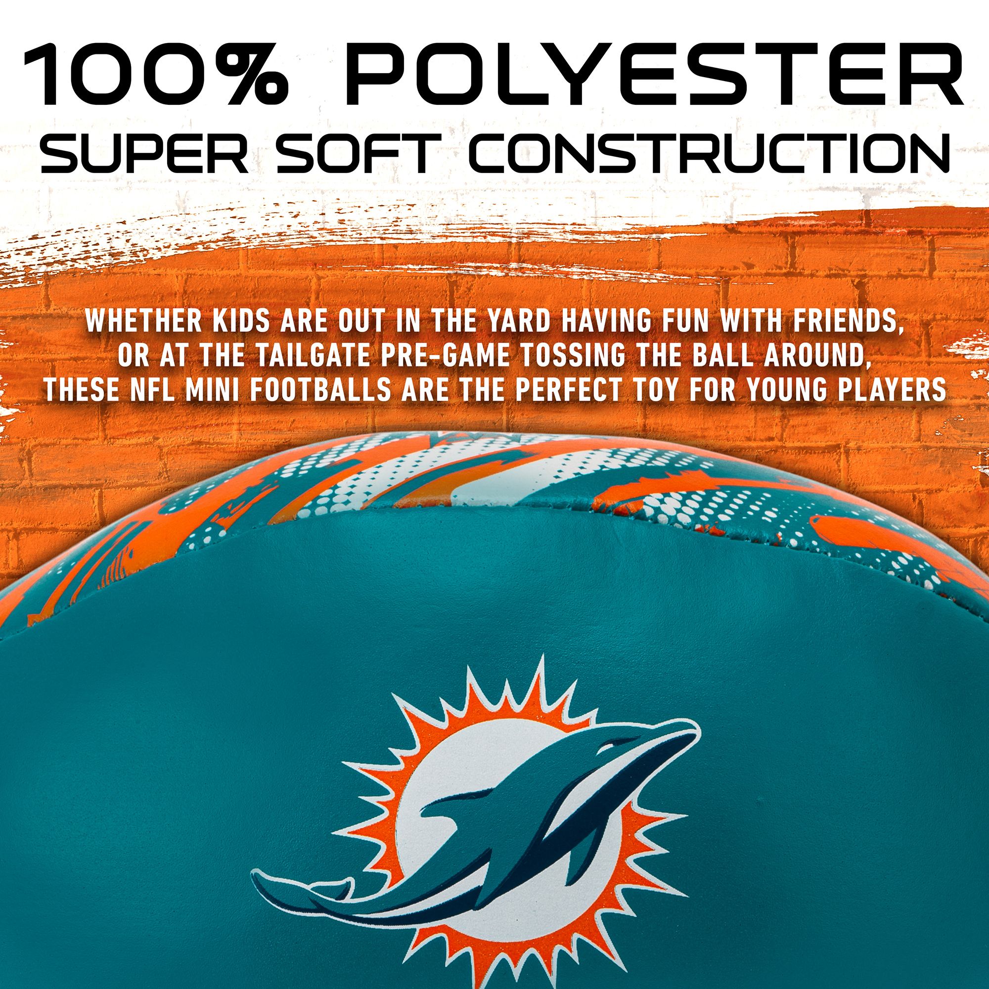 Franklin Miami Dolphins 4'' 2-Pack Softee product image