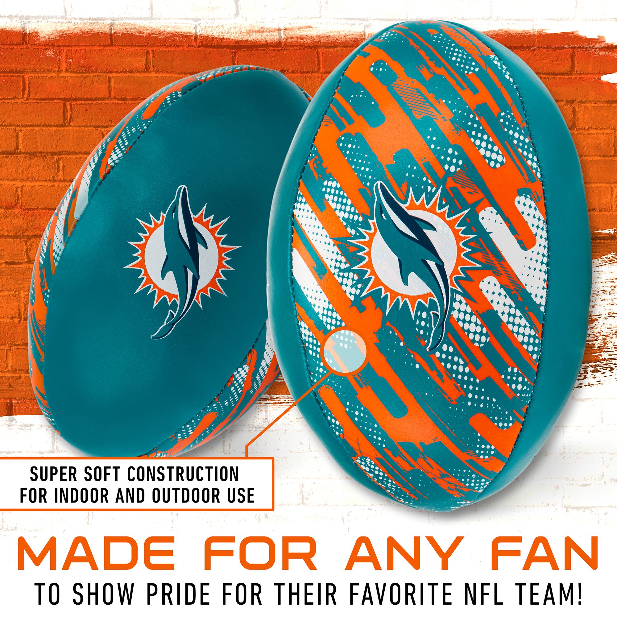 Franklin Miami Dolphins 4'' 2-Pack Softee product image
