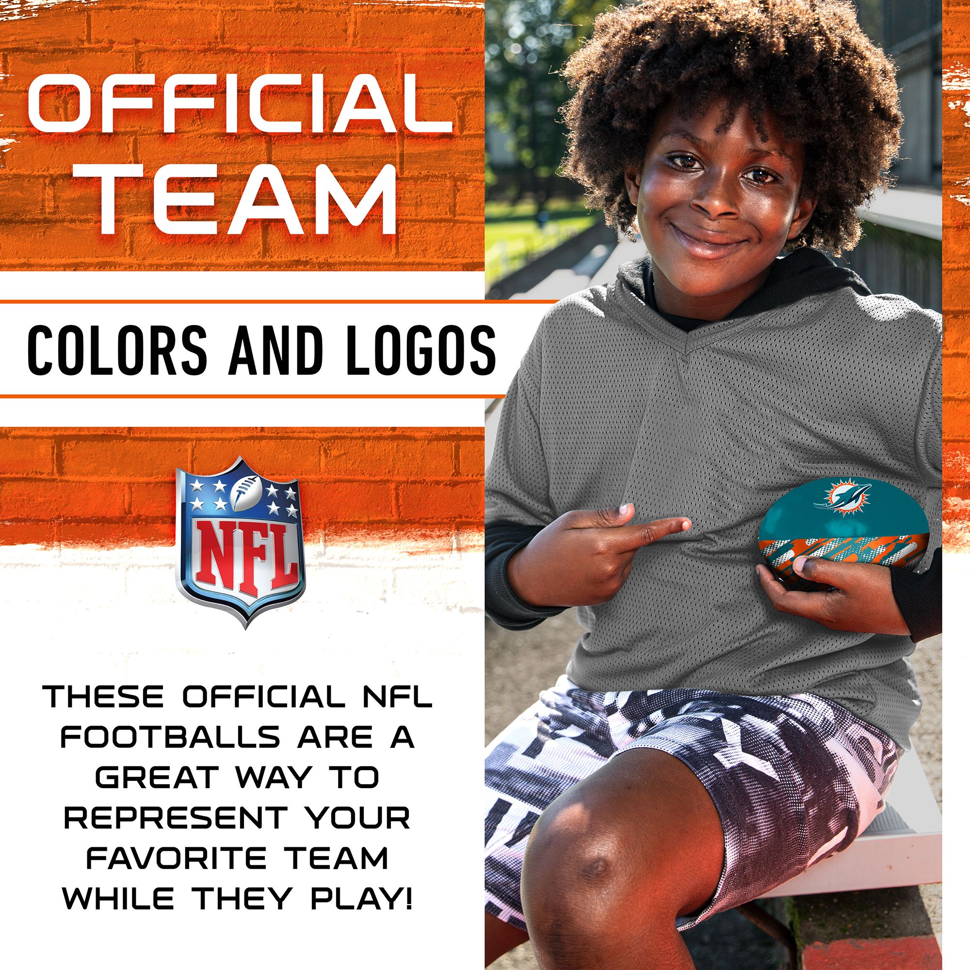 Franklin Miami Dolphins 4'' 2-Pack Softee product image