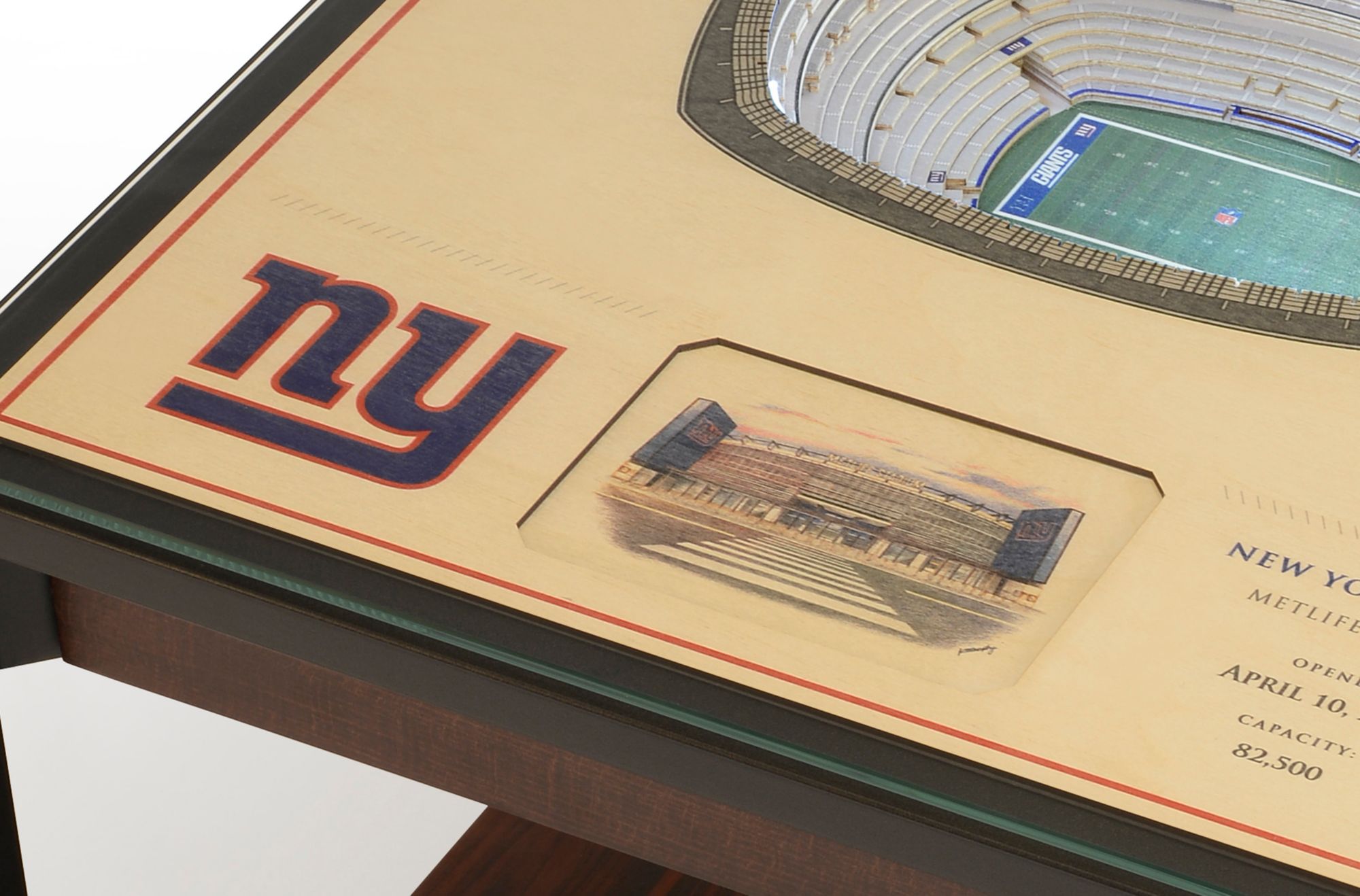 You The Fan New York Giants 25-Layer StadiumViews Lighted End Table