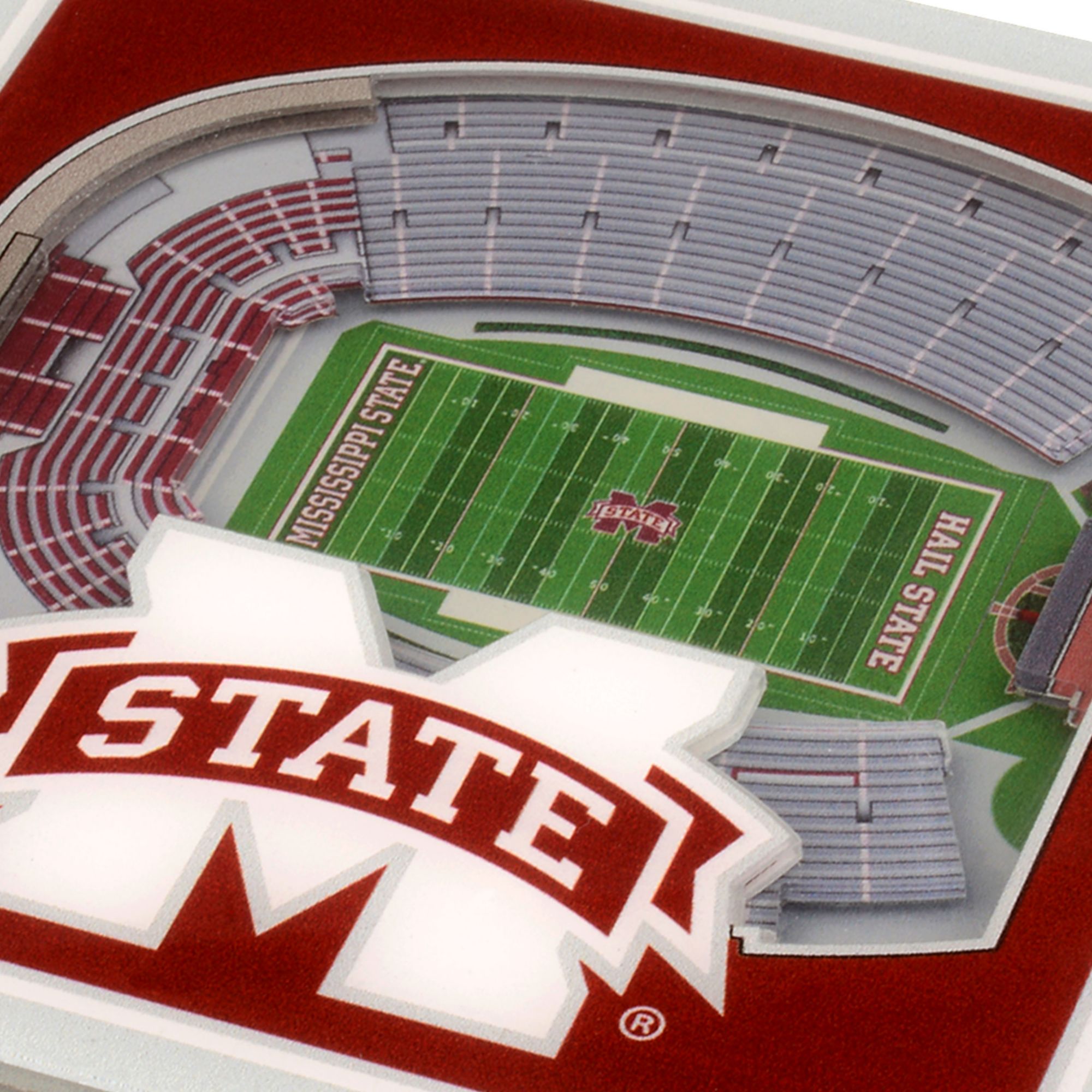 YouTheFan Mississippi State Bulldogs Stadium View Coaster Set product image