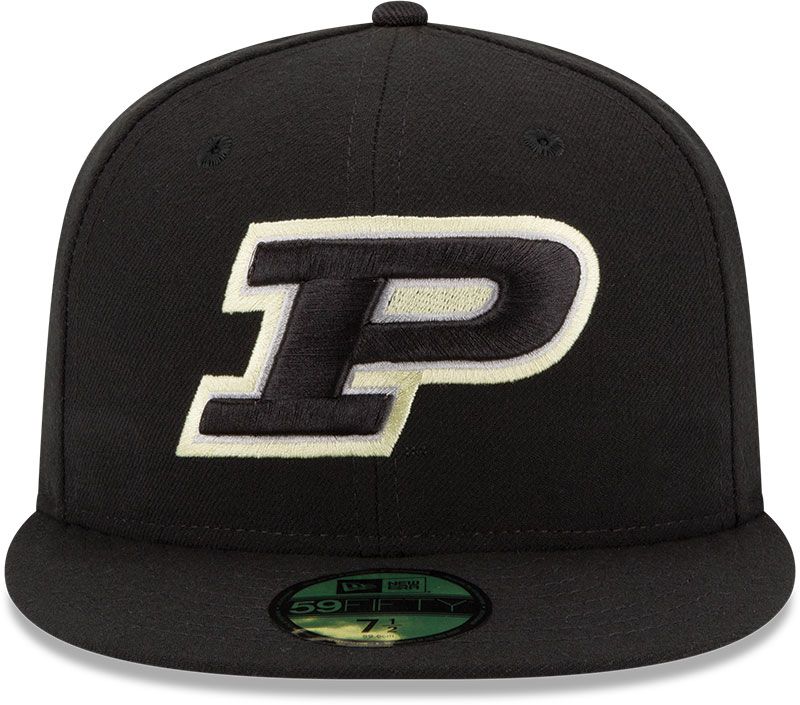 New Era Men's Purdue Boilermakers Black 59Fifty Fitted Hat product image