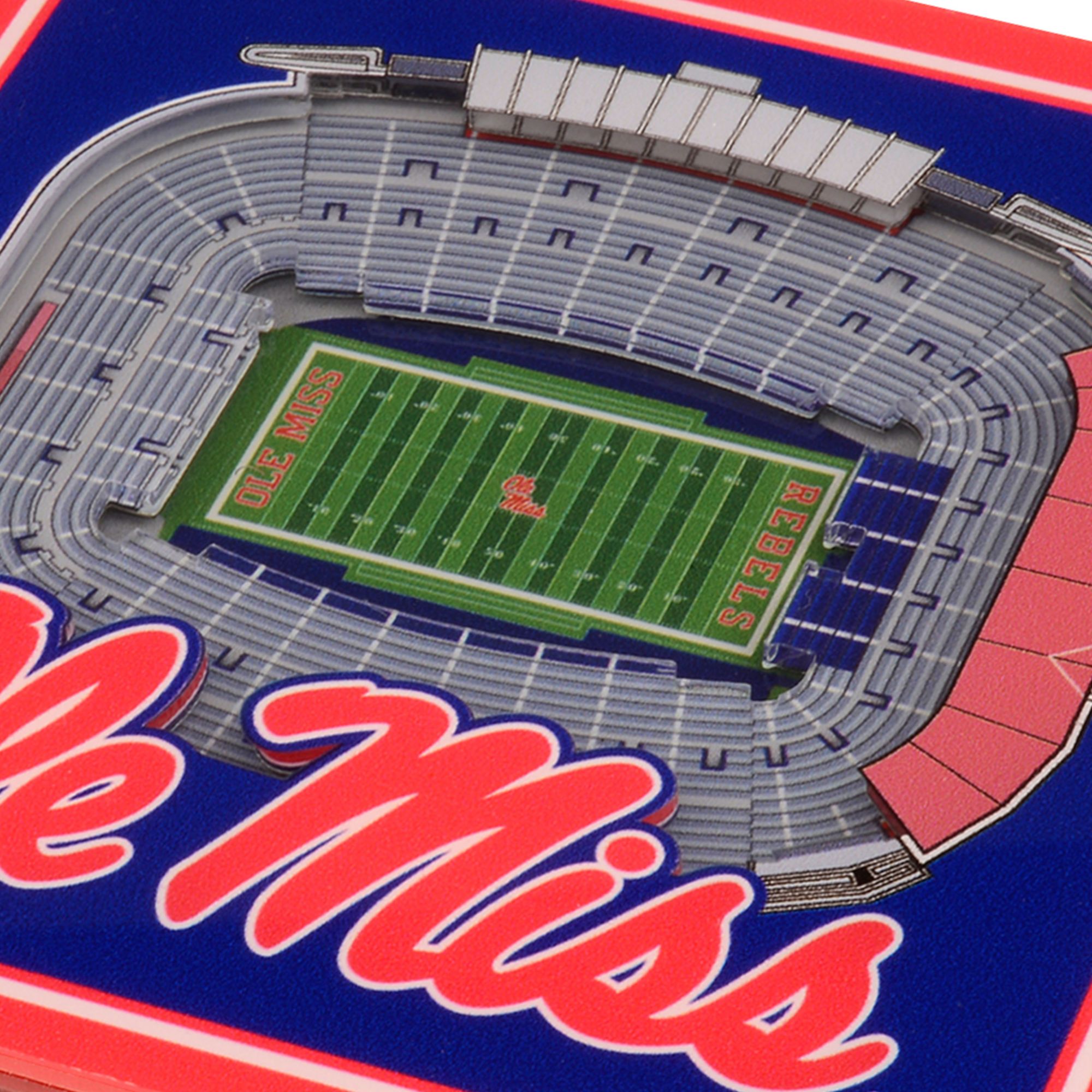 YouTheFan Ole Miss Rebels Stadium View Coaster Set product image