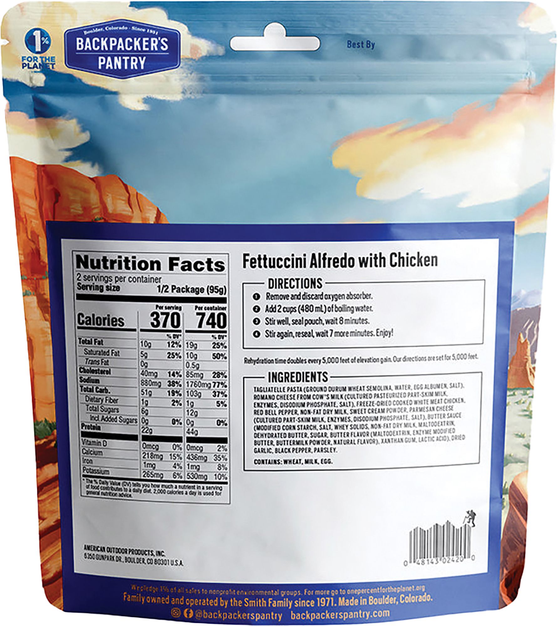 Backpackers Pantry Fettuccini Alfredo /w Chicken product image